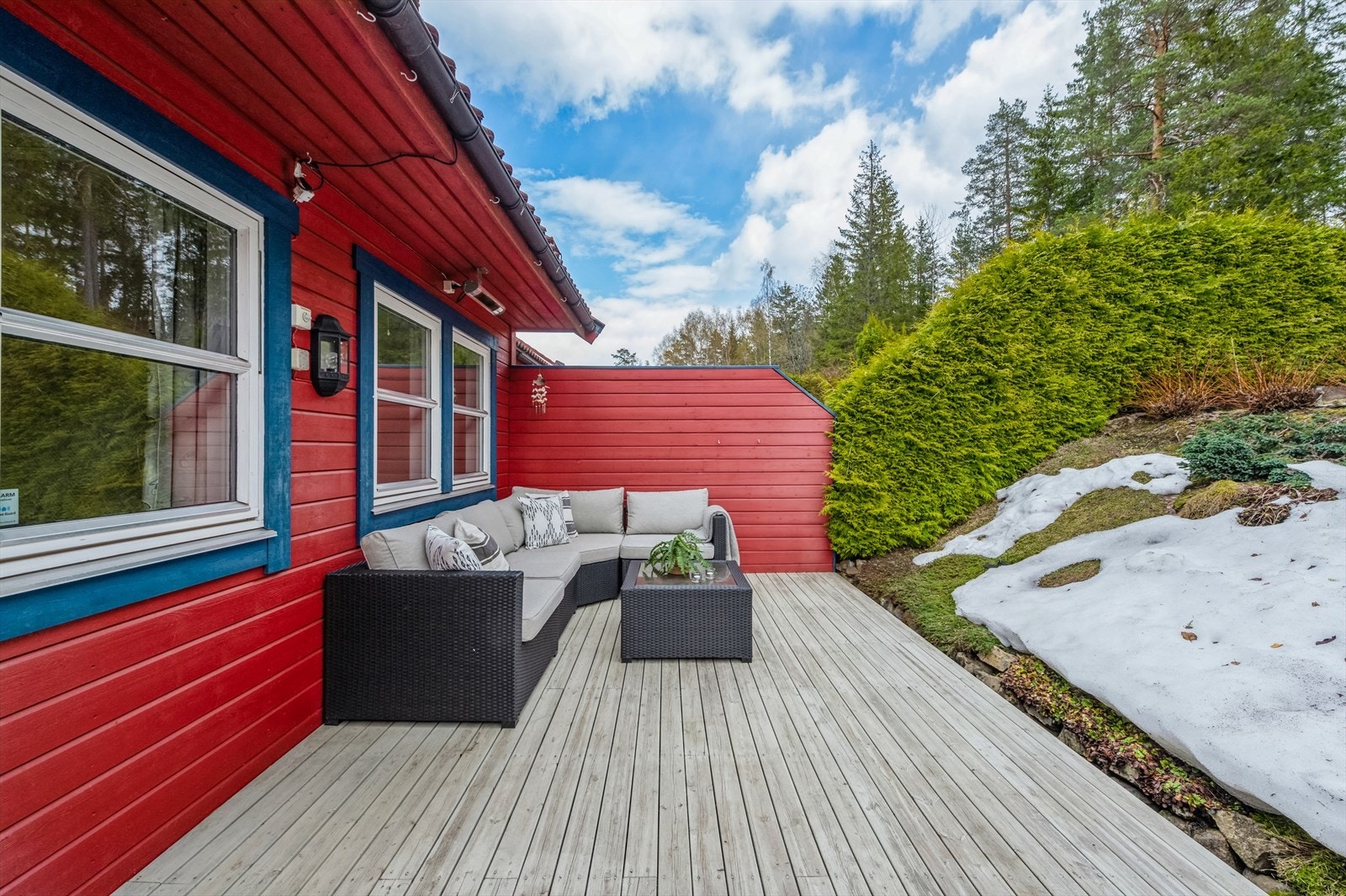 Terrasse med svært gode solforhold Galleribilde