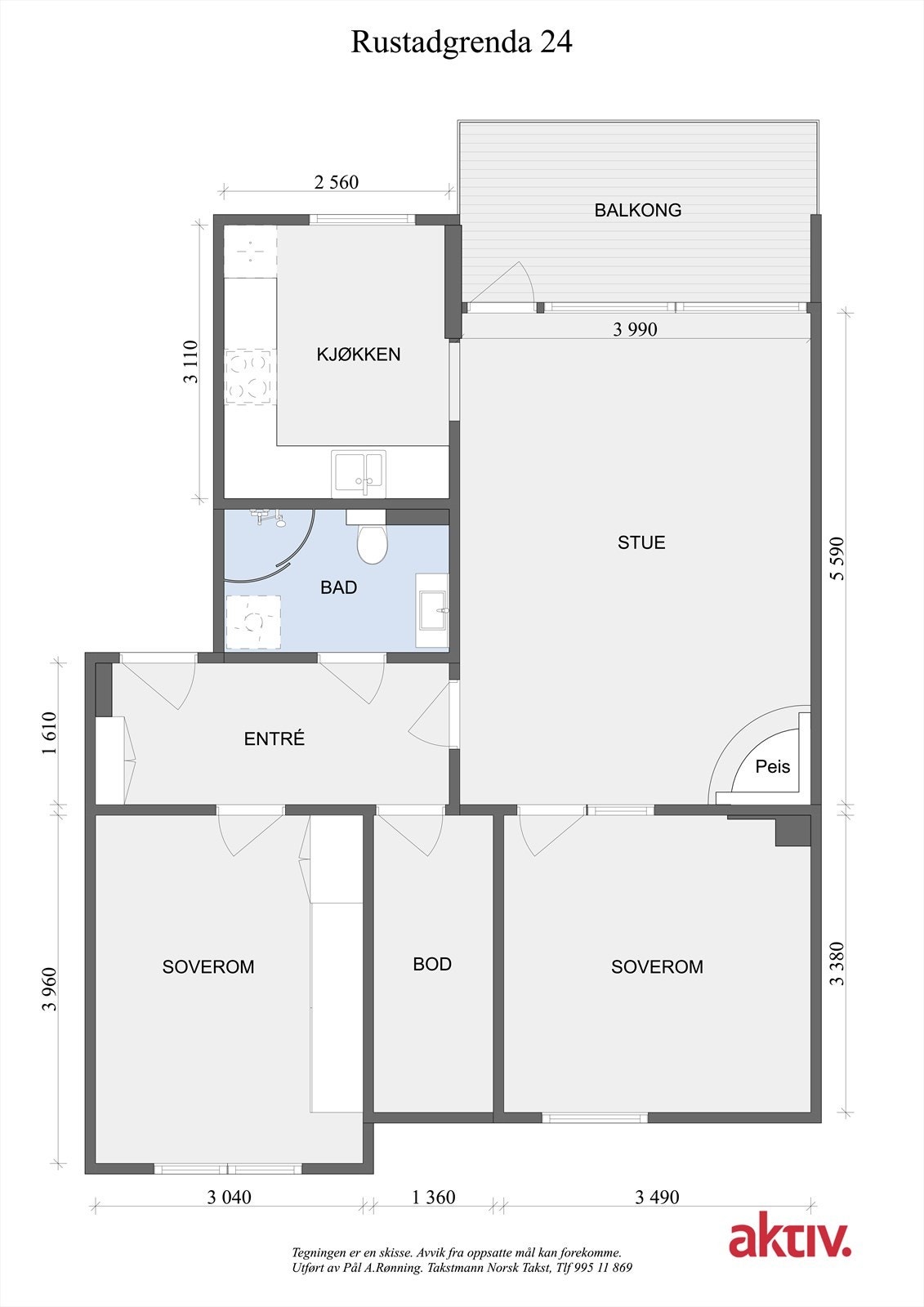 Utover innvendig lagringsareal disponerer leiligheten to kjellerboder på henholdsvis ca 2,4 og 1,8 m2. Galleribilde