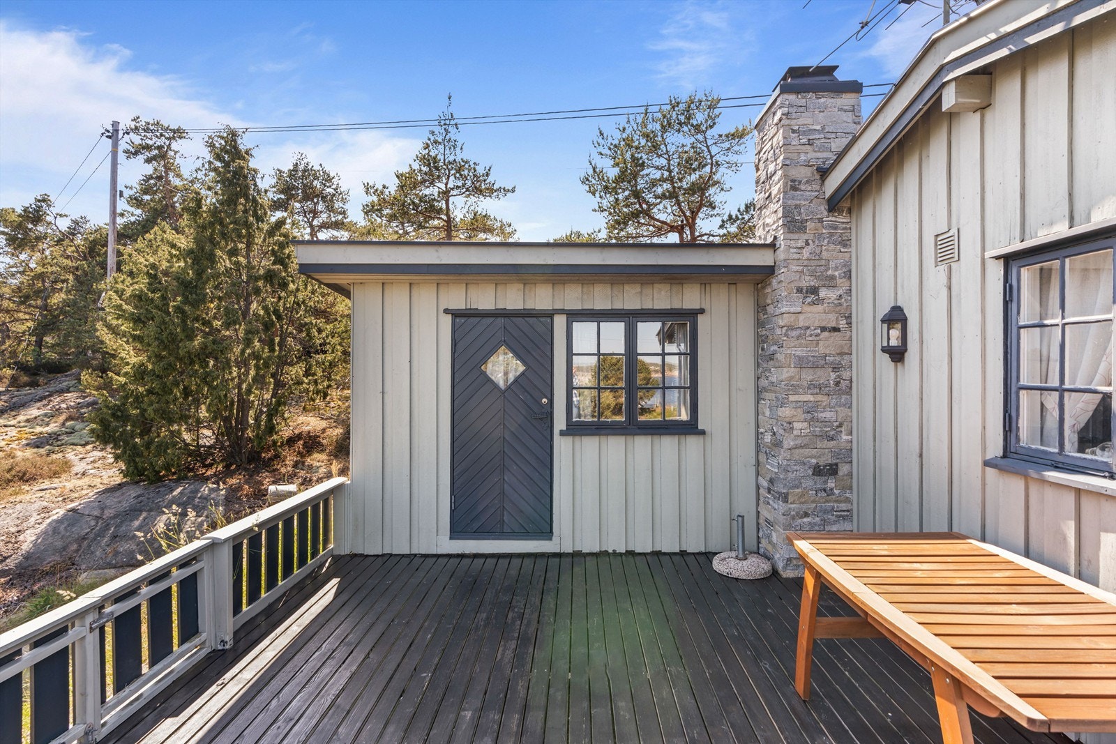 Begge anneks er tilgjengelig fra terrassen. Anneks syd inneholder ett soverom. Galleribilde