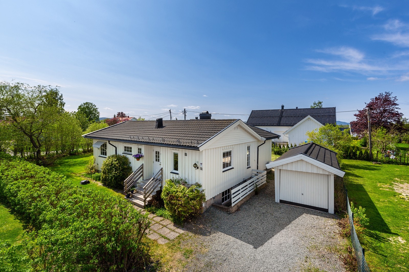 Enebolig med populær beliggenhet på "flata" på Spikkestad. Galleribilde
