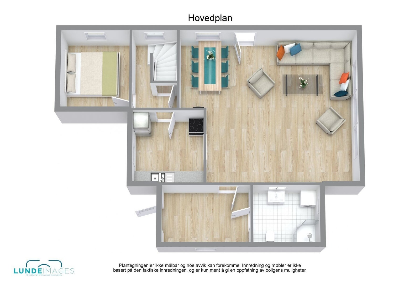 Hovedplan 3D skisse - ikke målbar Galleribilde