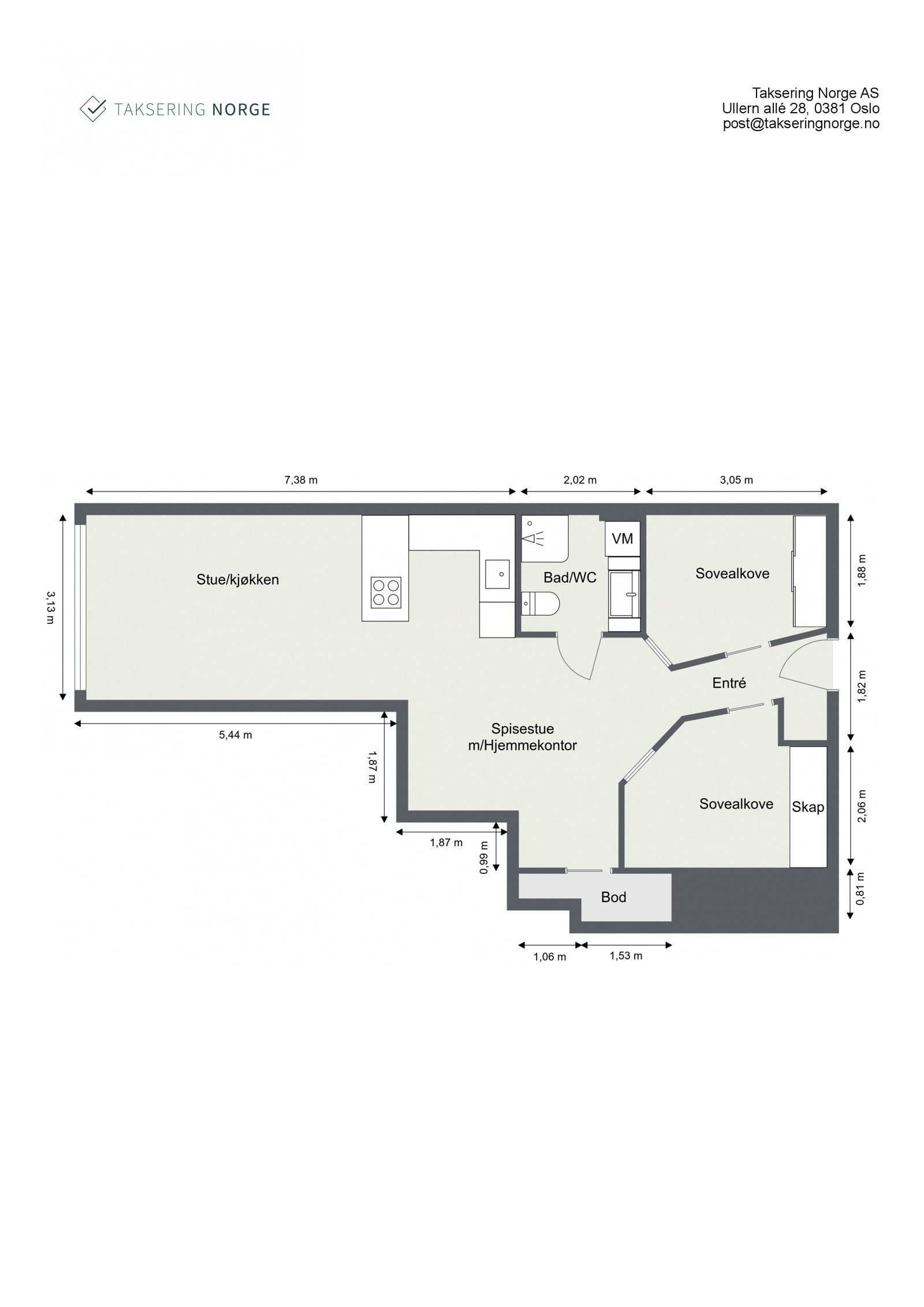 Plantegning Galleribilde