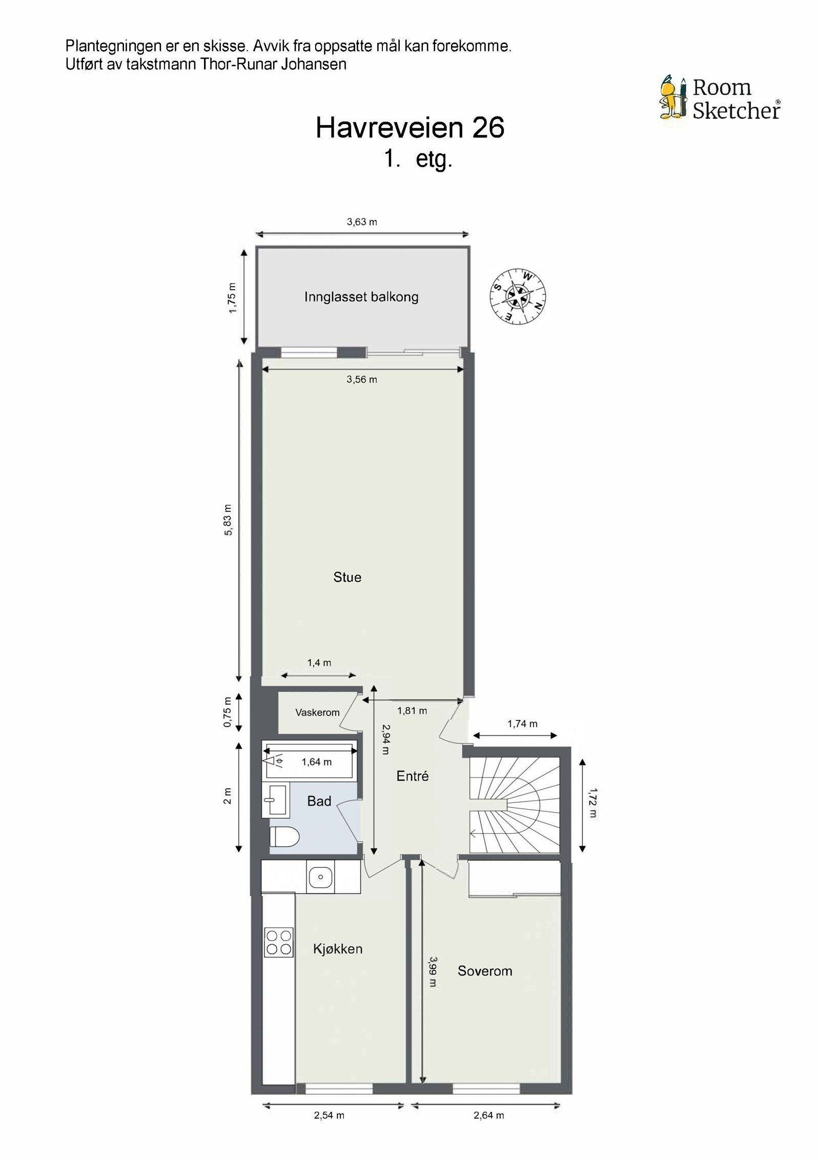 Plantegning 1.etasje Galleribilde