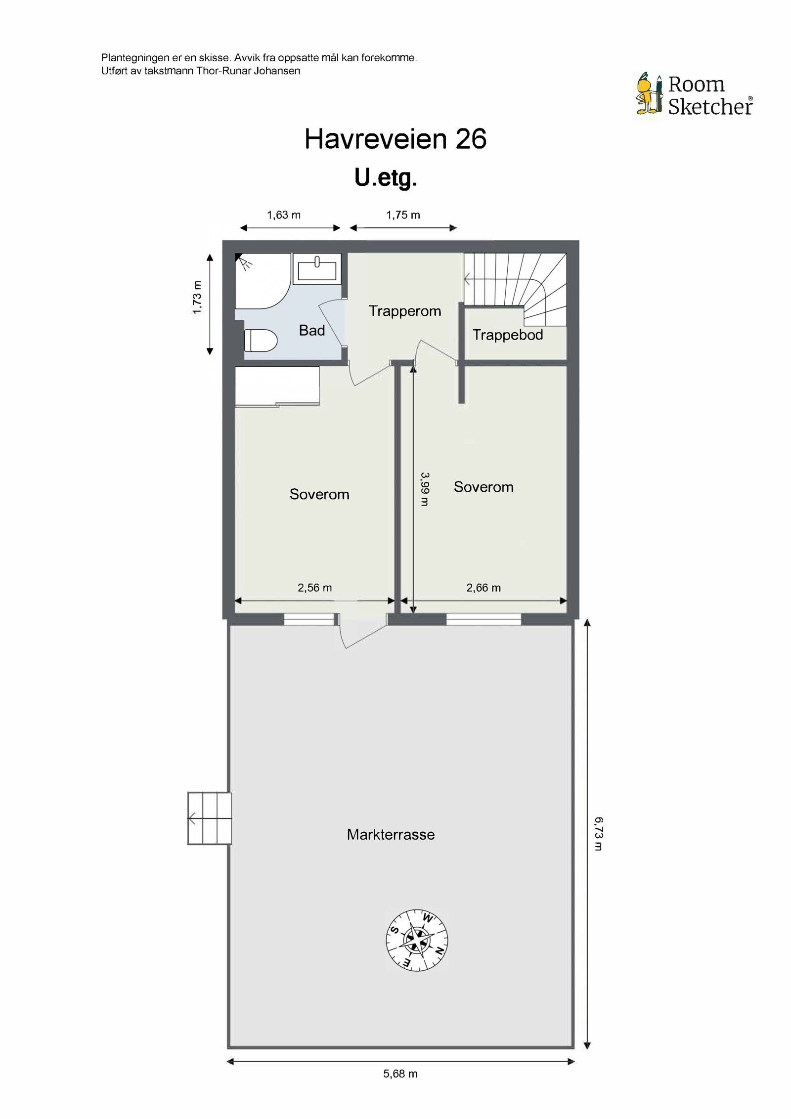 Plantegning underetasjen Galleribilde