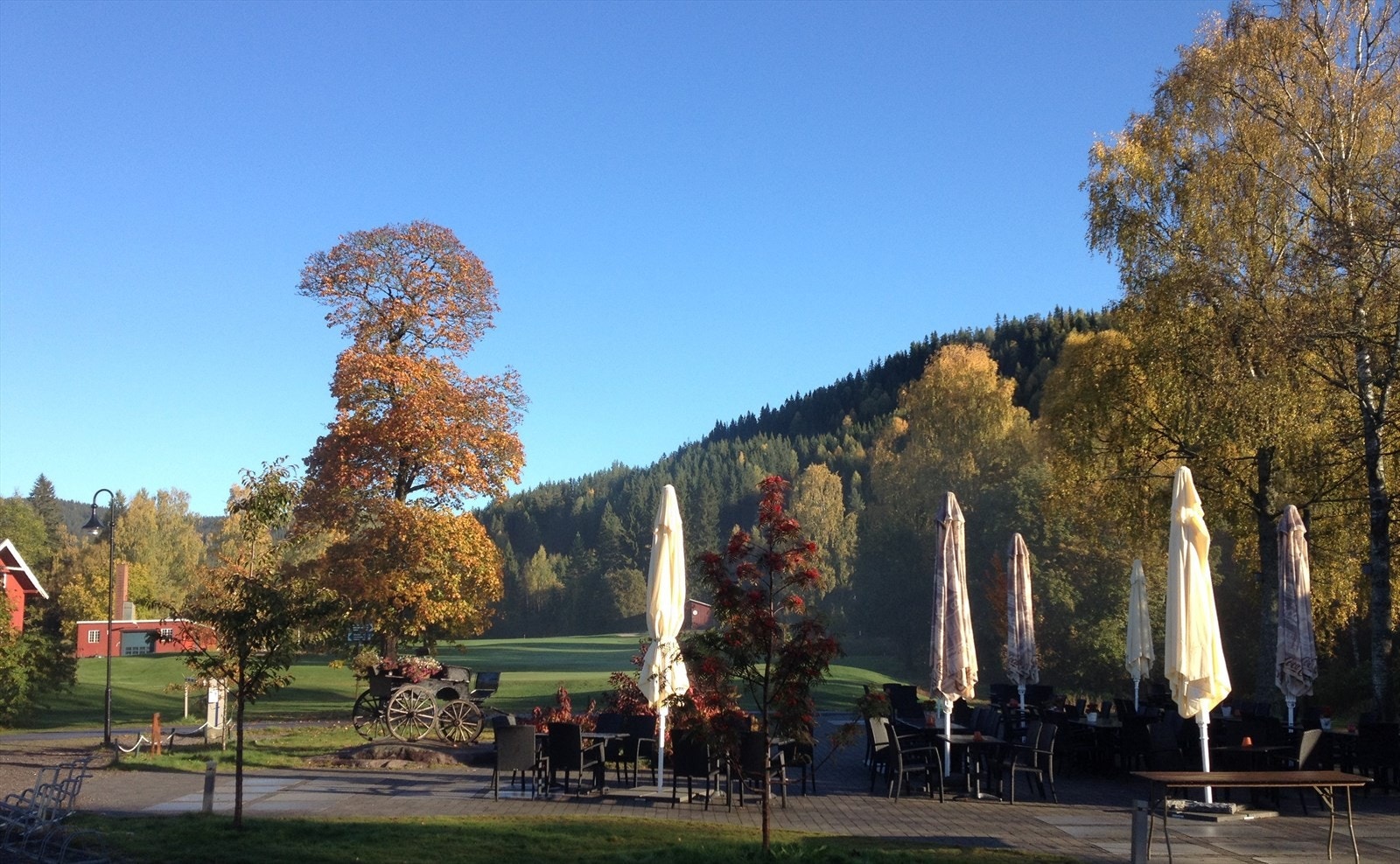 Aas Gaard kaffe, hvor man kan få kjøpt en deilig middag, ta ett glass drikke eller en kafefkopp. Galleribilde