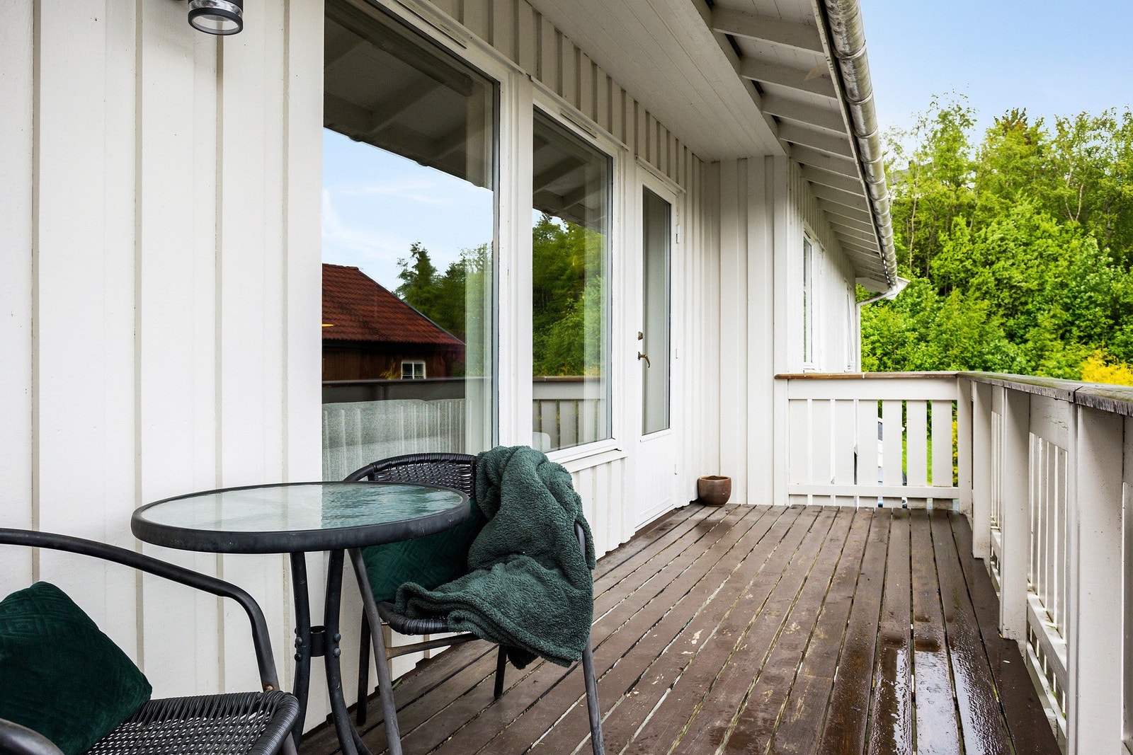 Veranda med utgang fra stua Galleribilde