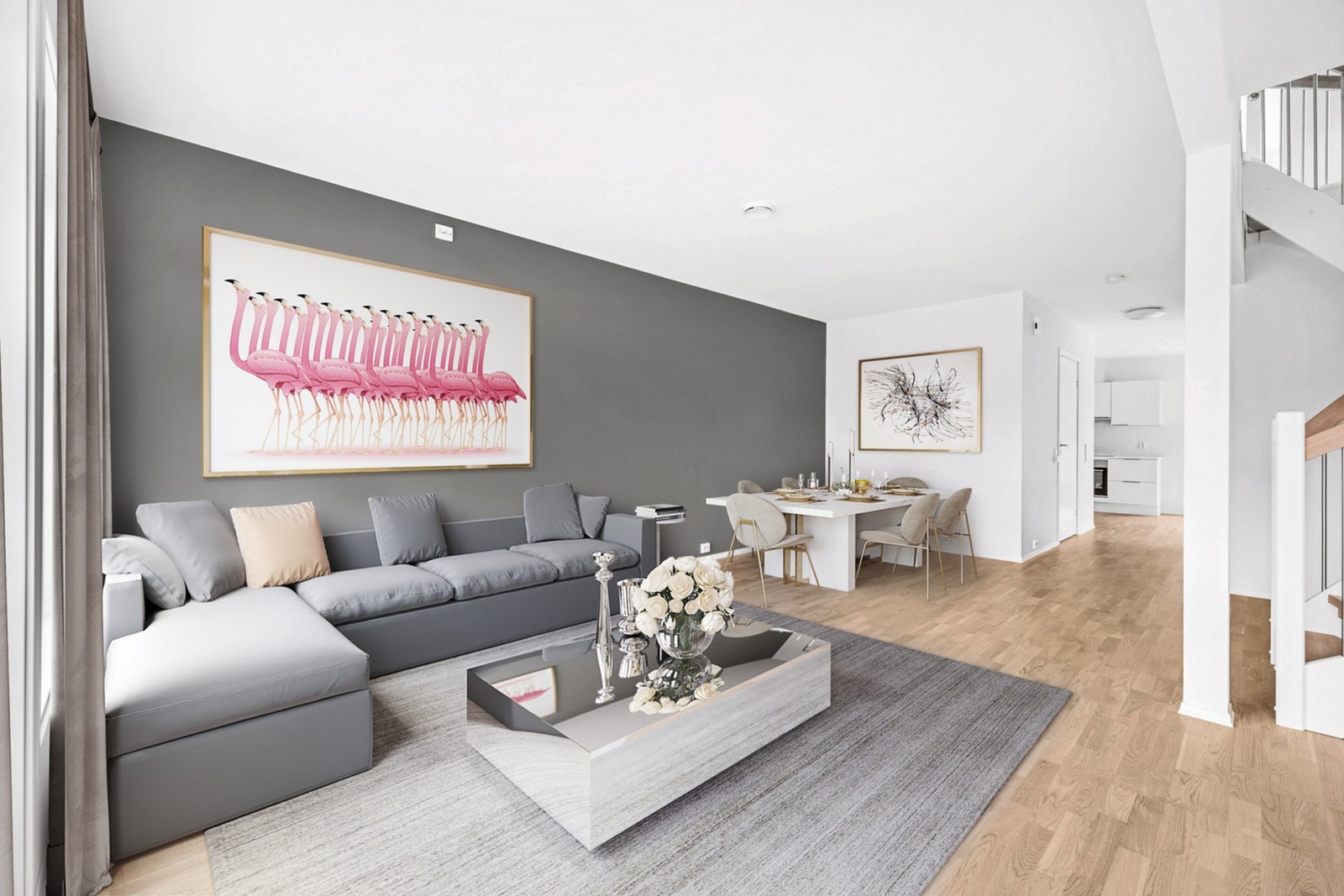 Romslig stue i 1. etasje. Galleribilde