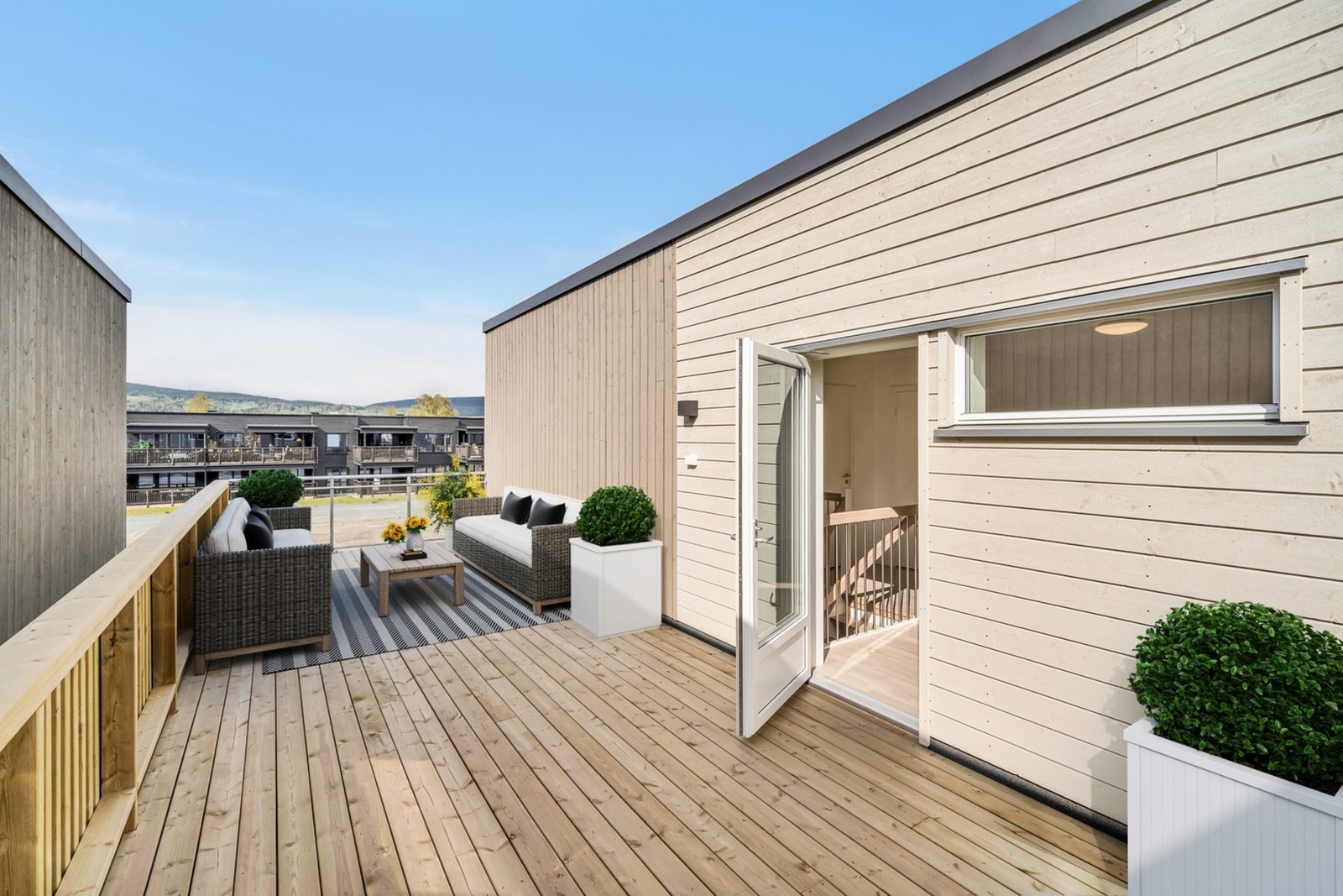 Takterrasse. Galleribilde