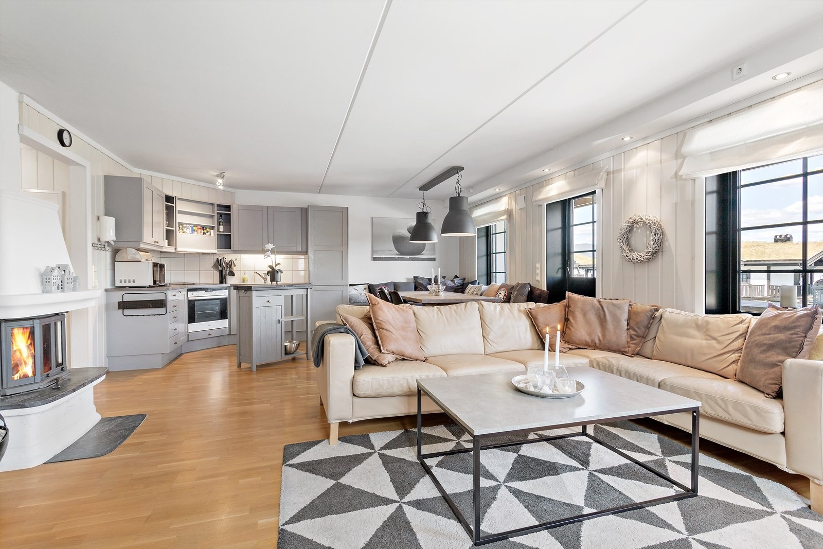 Åpen kjøkken/stue løsning Galleribilde