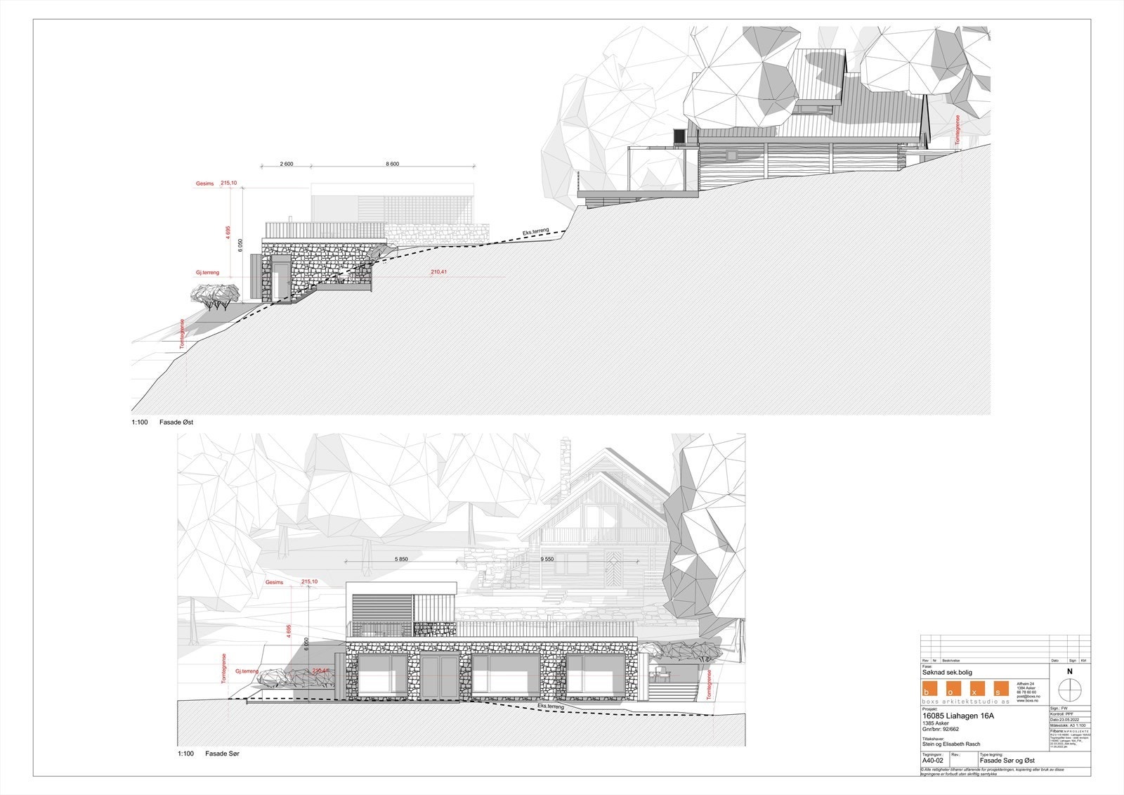 Fasade på sekundærenhet Galleribilde