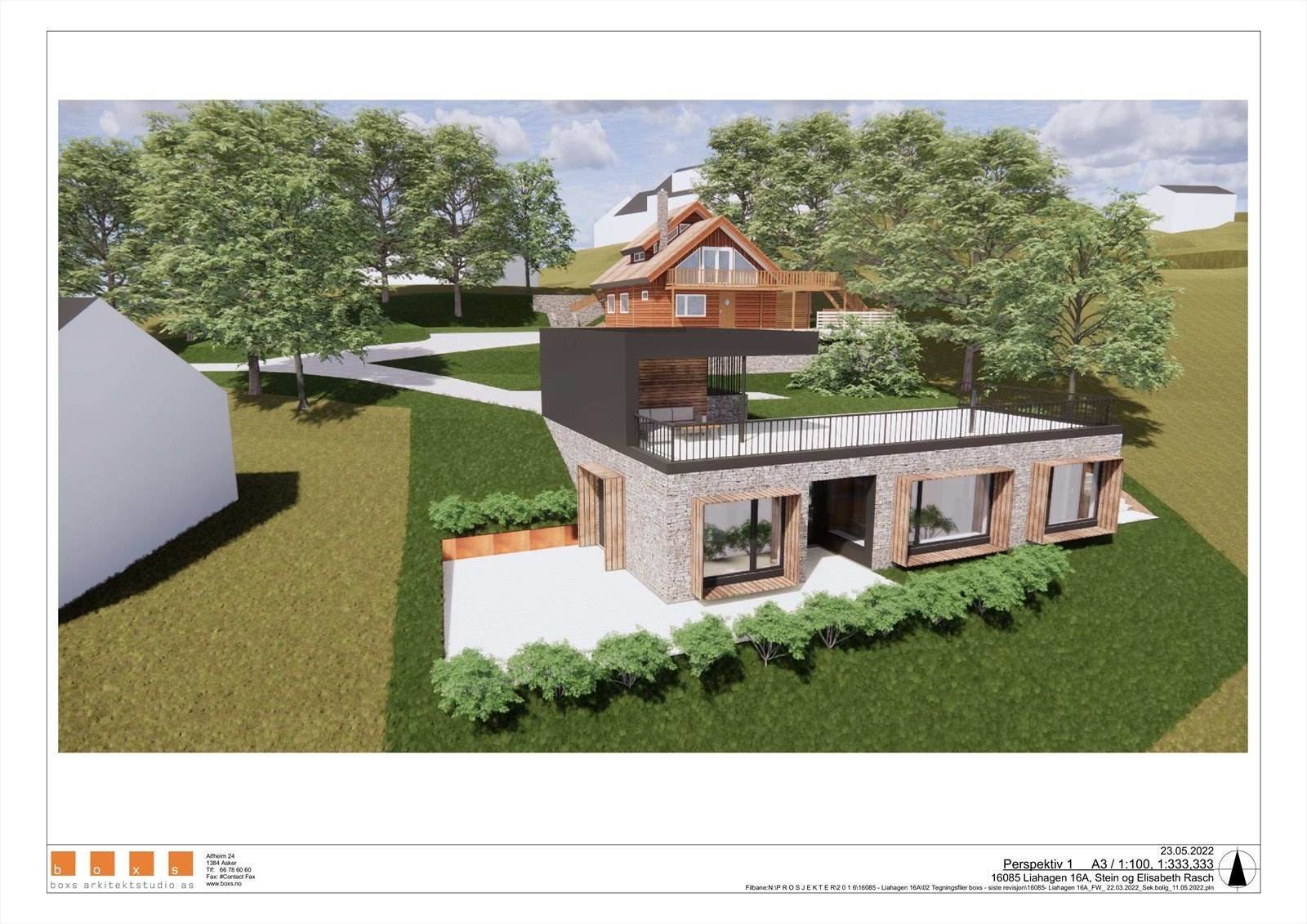 Godkjent rammetillatelse for 80kvm sekundærbolig - Pent tilpasset terrenget. Galleribilde