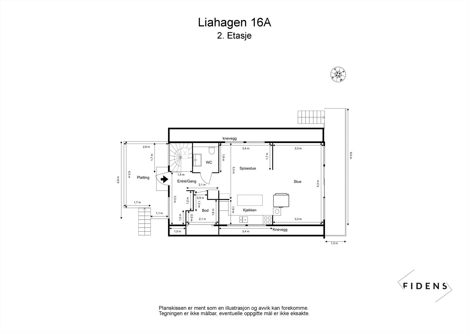 Plantegning - 2. etasje Galleribilde