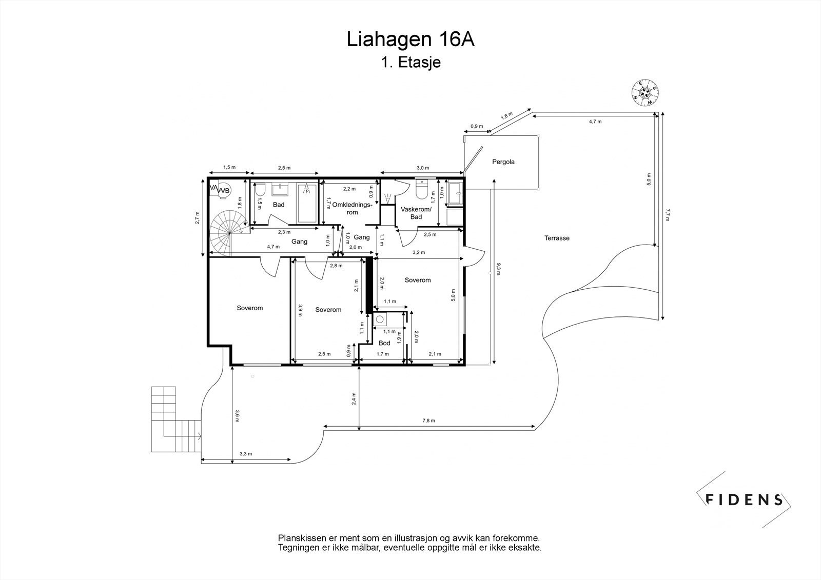 Plantegning - 1. etasje Galleribilde