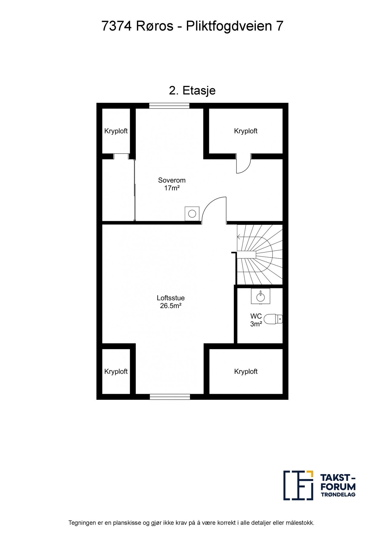 Planskisse 2.etg. Galleribilde