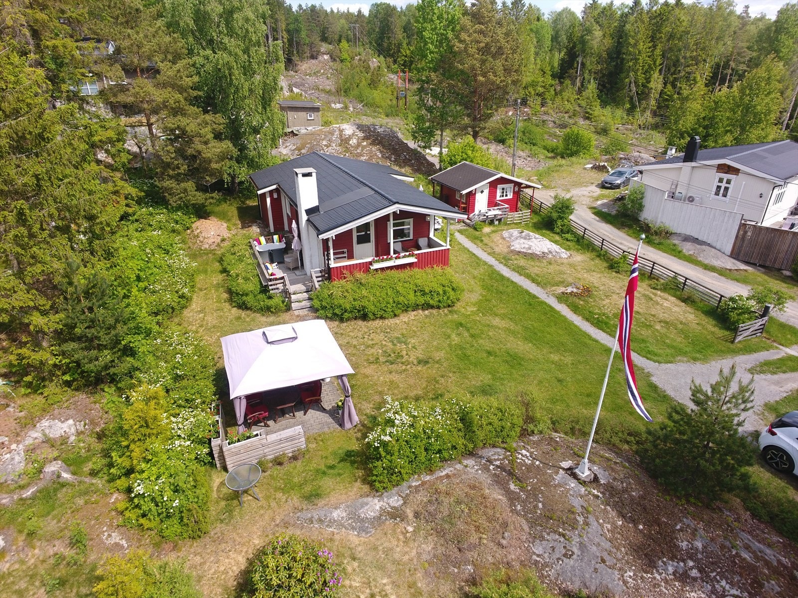 Solrik beliggenhet. Galleribilde