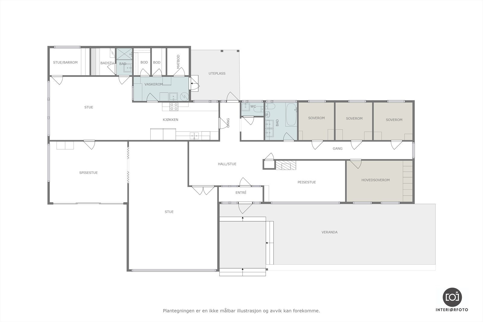 Plantegning Galleribilde