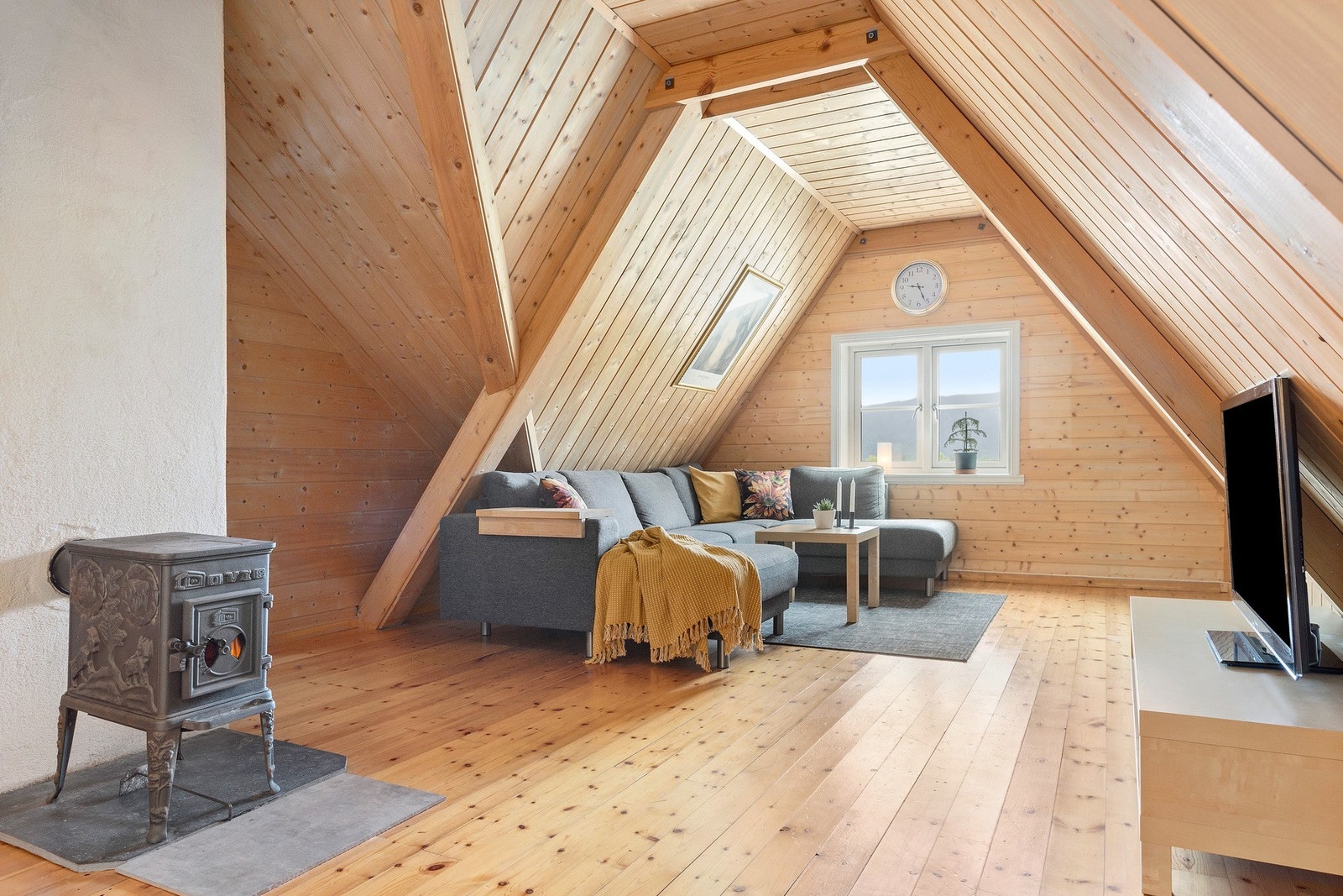 Loftstue på 27 kvm. Galleribilde