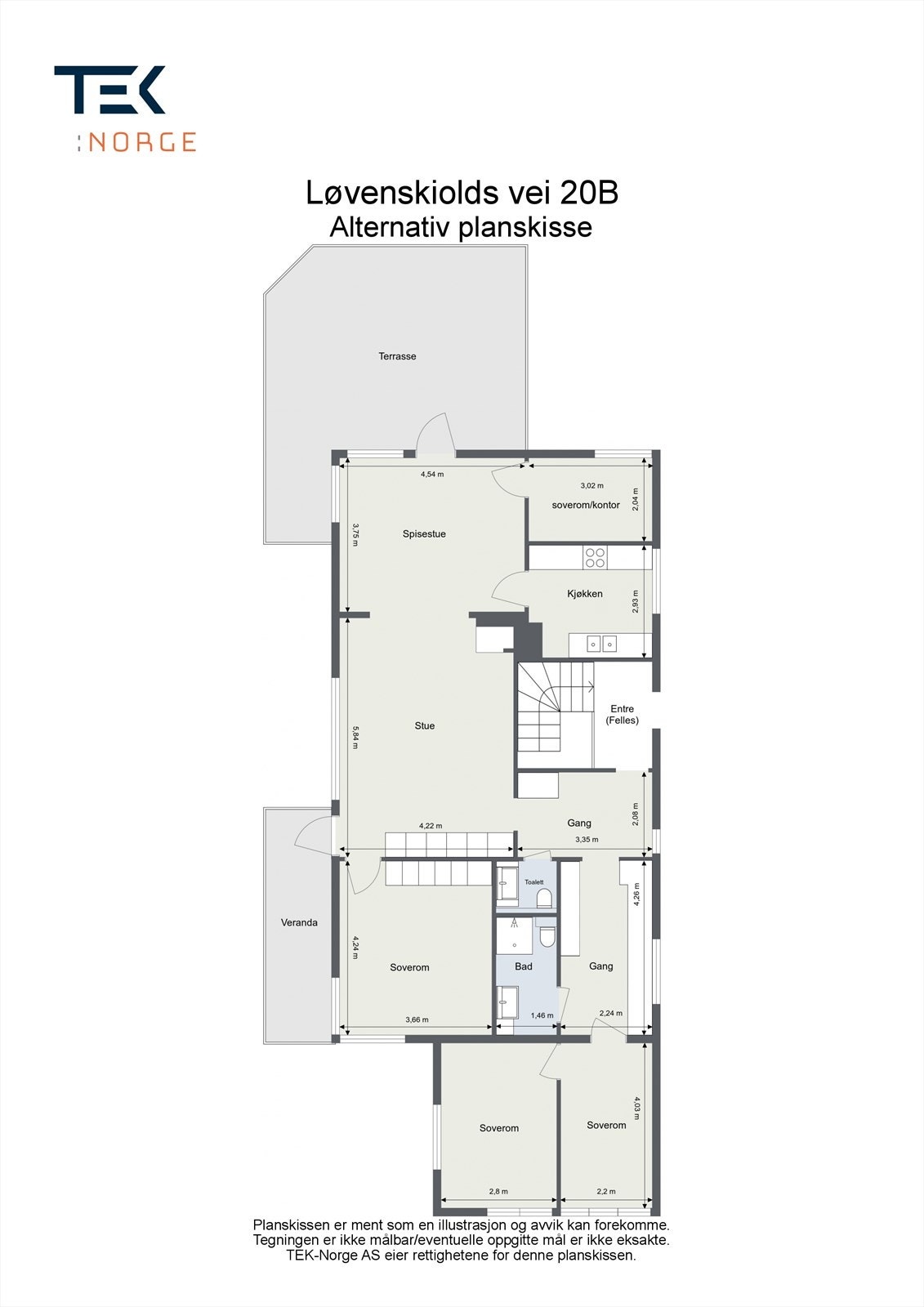 Alternativ plantegning 1. etasje Galleribilde