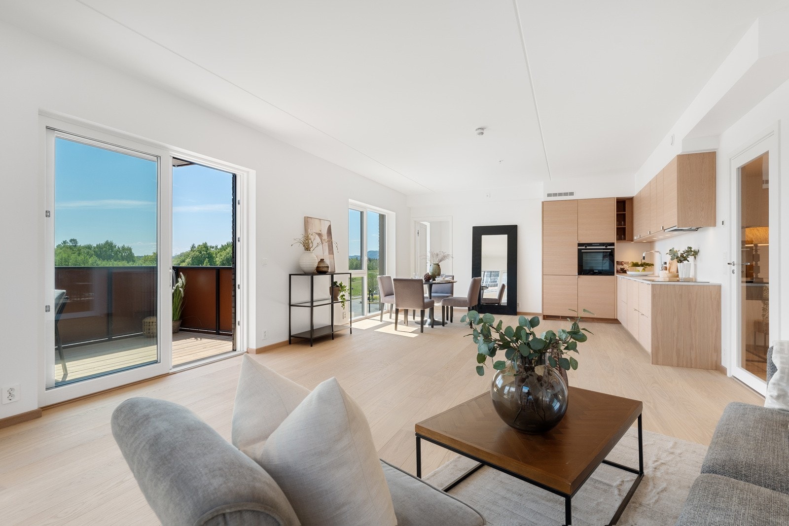 Åpen hjørnestue 40 m² Galleribilde