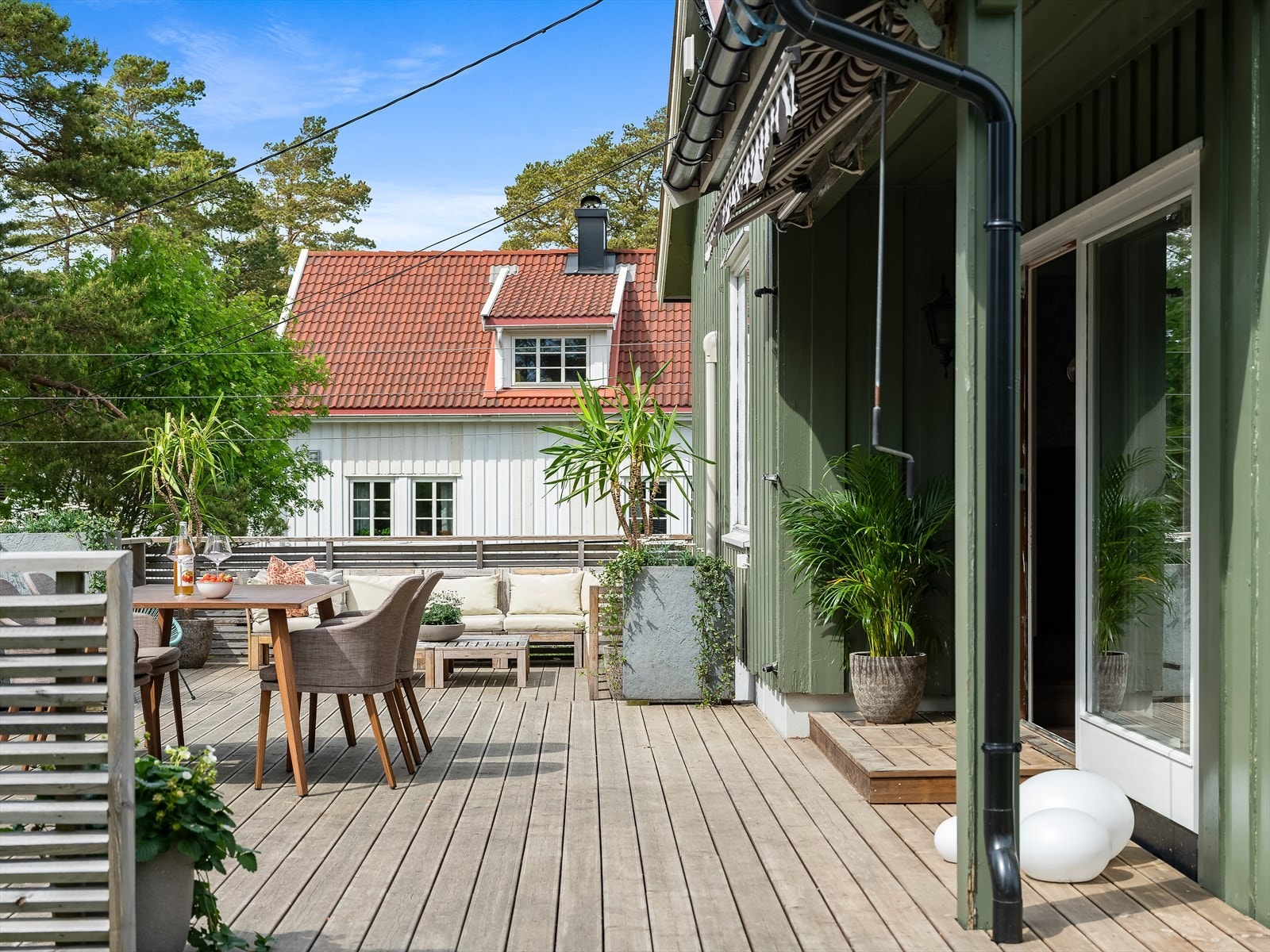 Stemningsbilde fra terrassen. Galleribilde