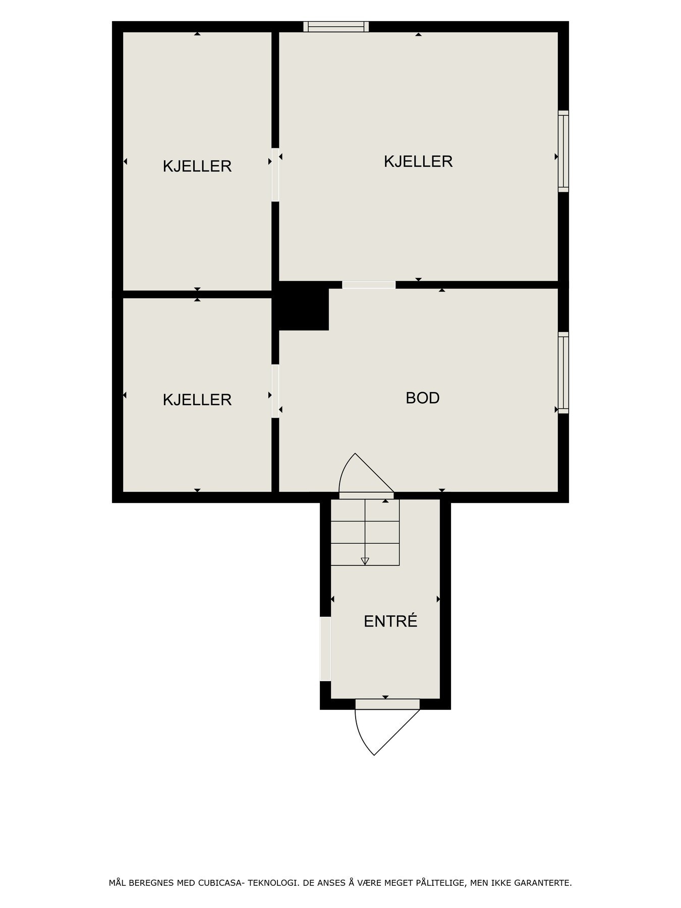 2D-tegning kjeller Galleribilde