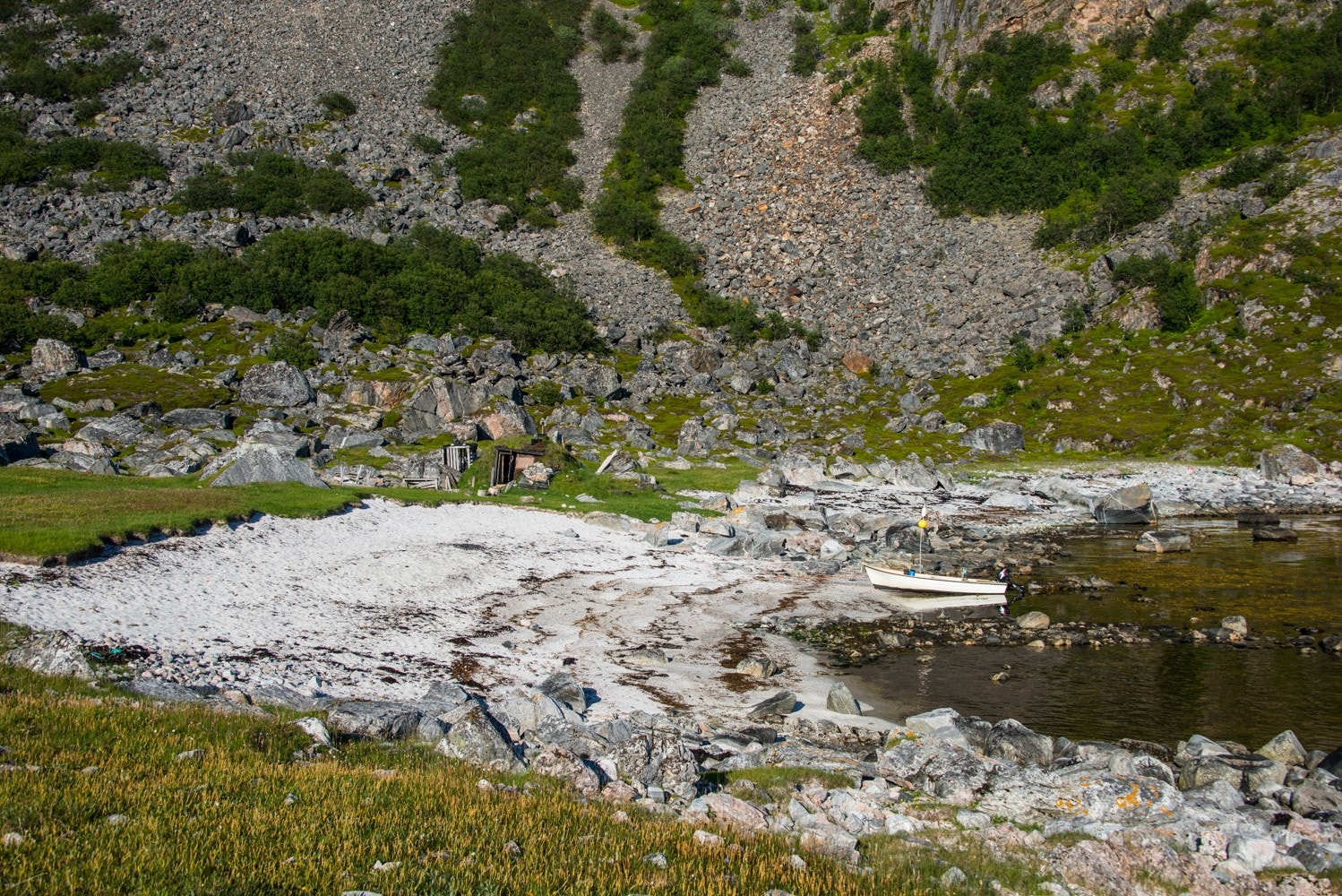 Fra nærområdet. Strandhugg på Øyra. Galleribilde