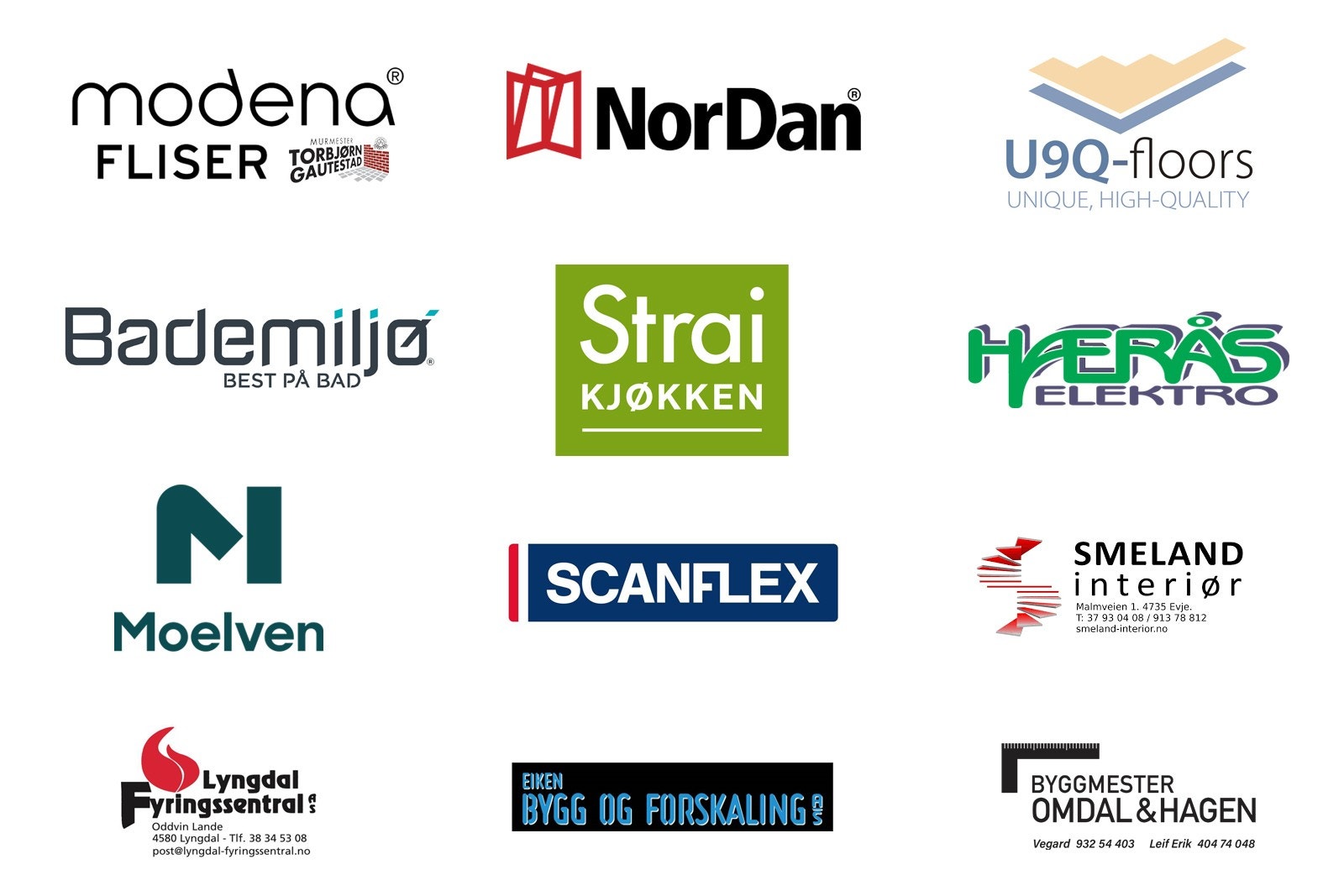 Leverandører/Samarbeidspartnere på denne hytta Galleribilde