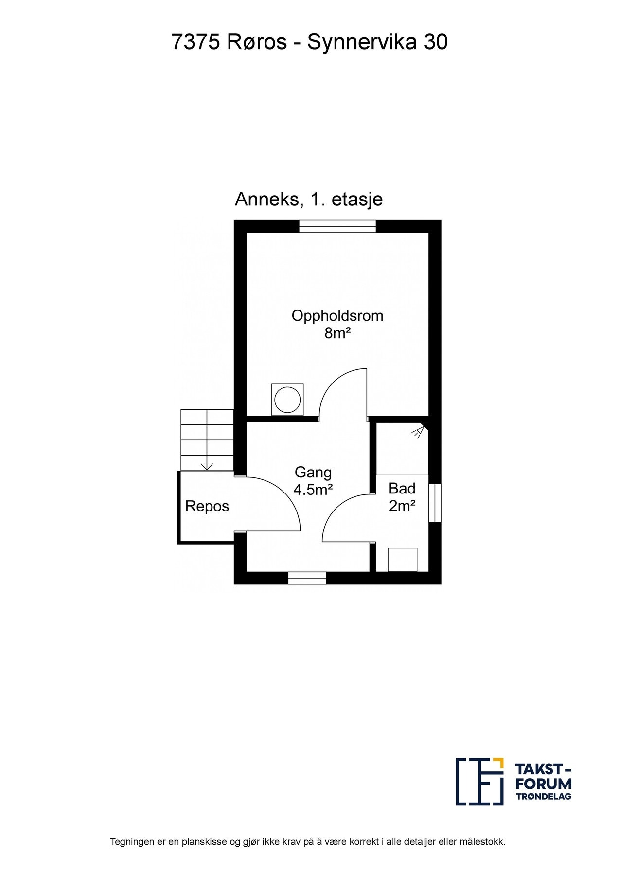 Planskisse anneks Galleribilde