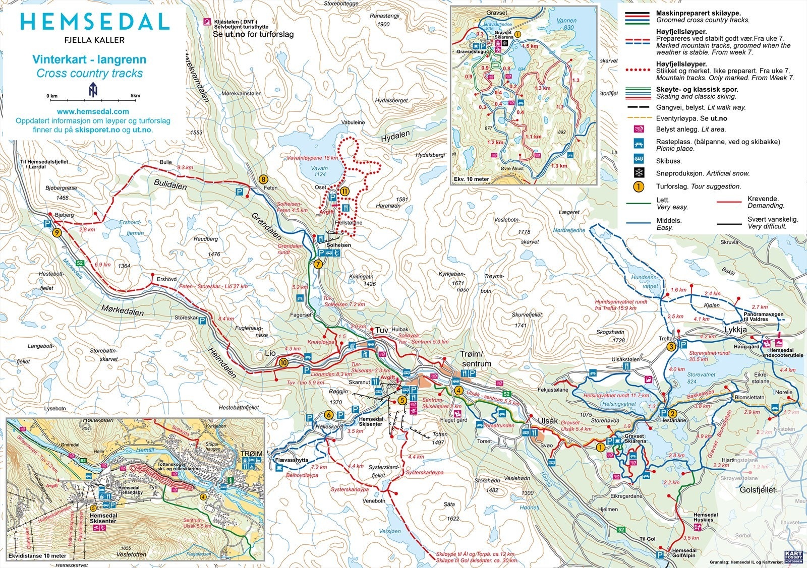 Langrennskart Hemsedal 2020 Galleribilde