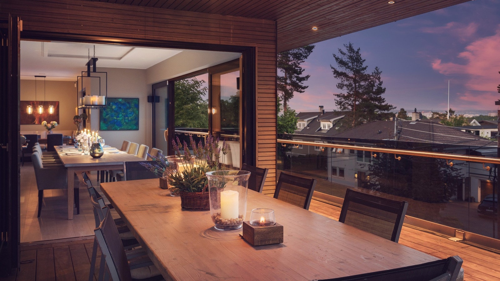 Overbygget lun terrasse Galleribilde