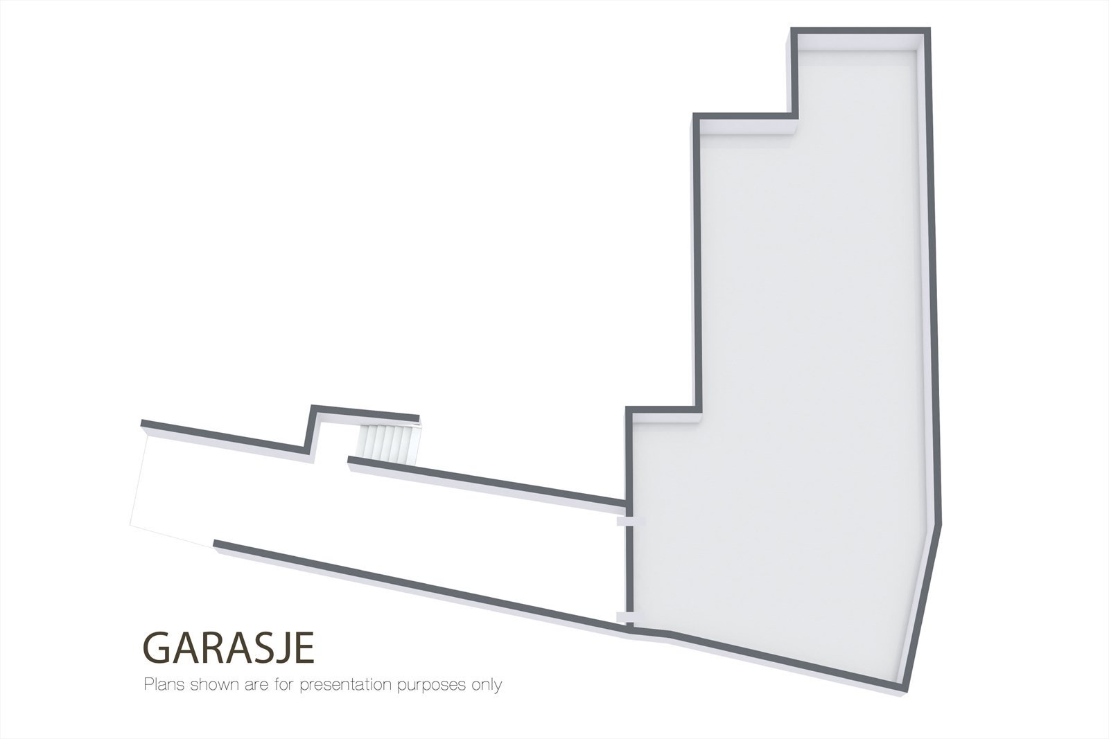 Illustrasjon 3D - garasje - Johanne Dybwads vei 4b Galleribilde