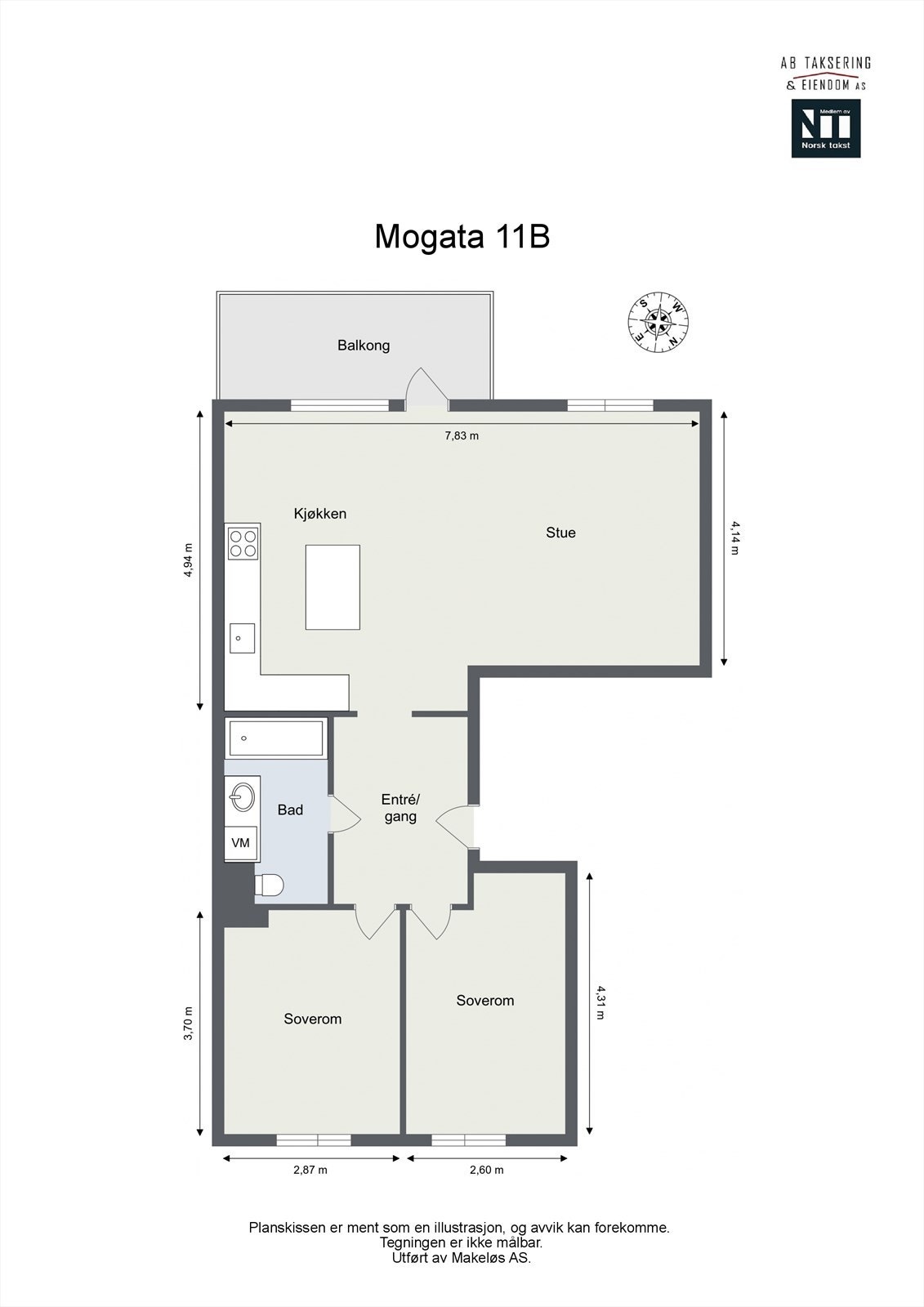 Før du blar videre tar vi en titt på planskissen, slik at du får orientert deg litt. Galleribilde