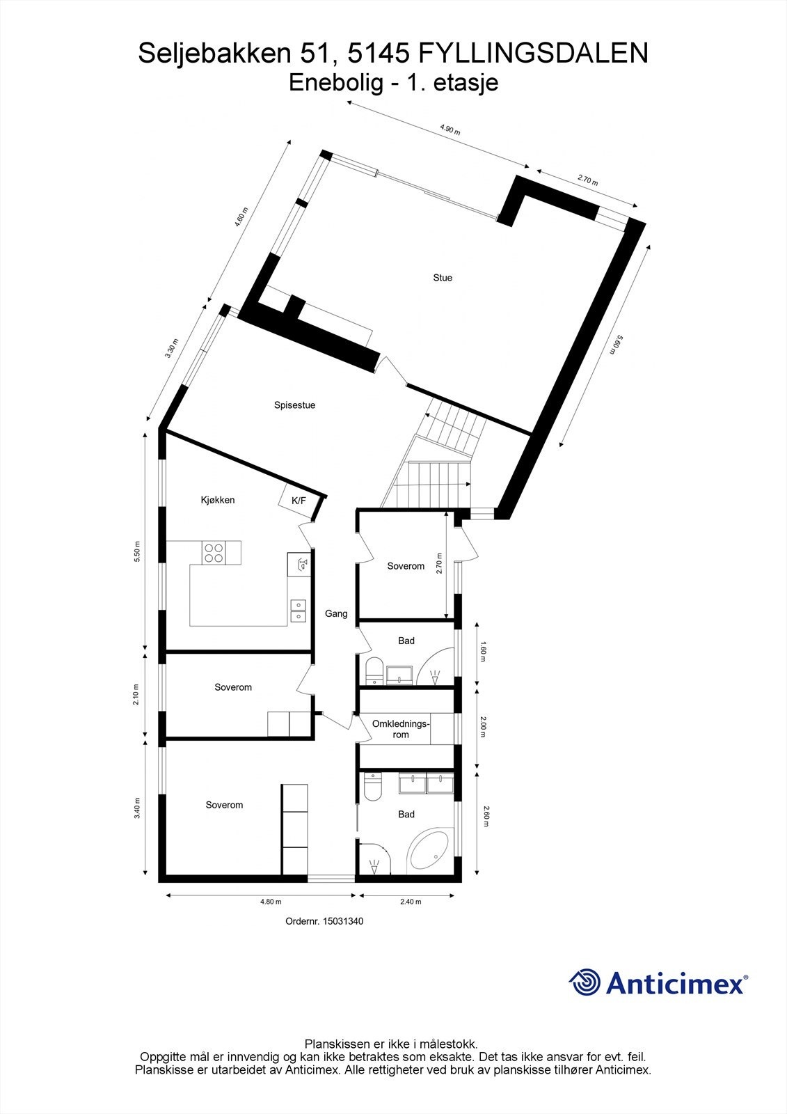 Plantegning 2. etasje. Galleribilde