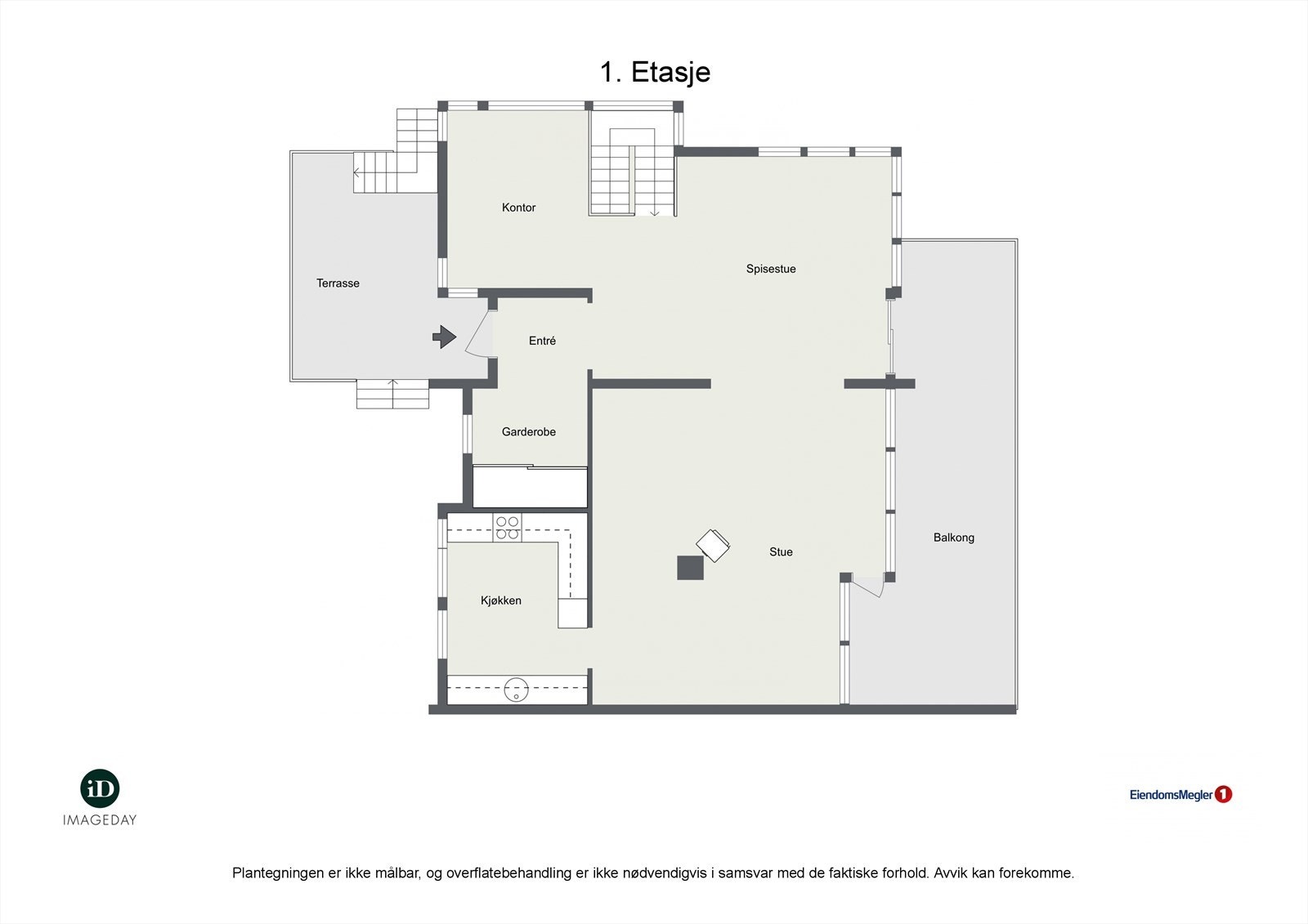 Plantegning 1.etasje. Galleribilde