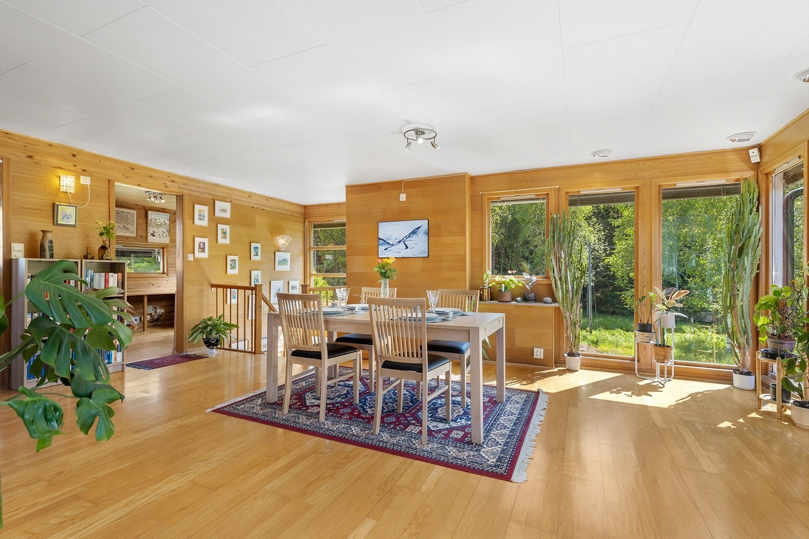 God plass til hele storfamilien til middag, eller flere soner med sittegrupper. Galleribilde