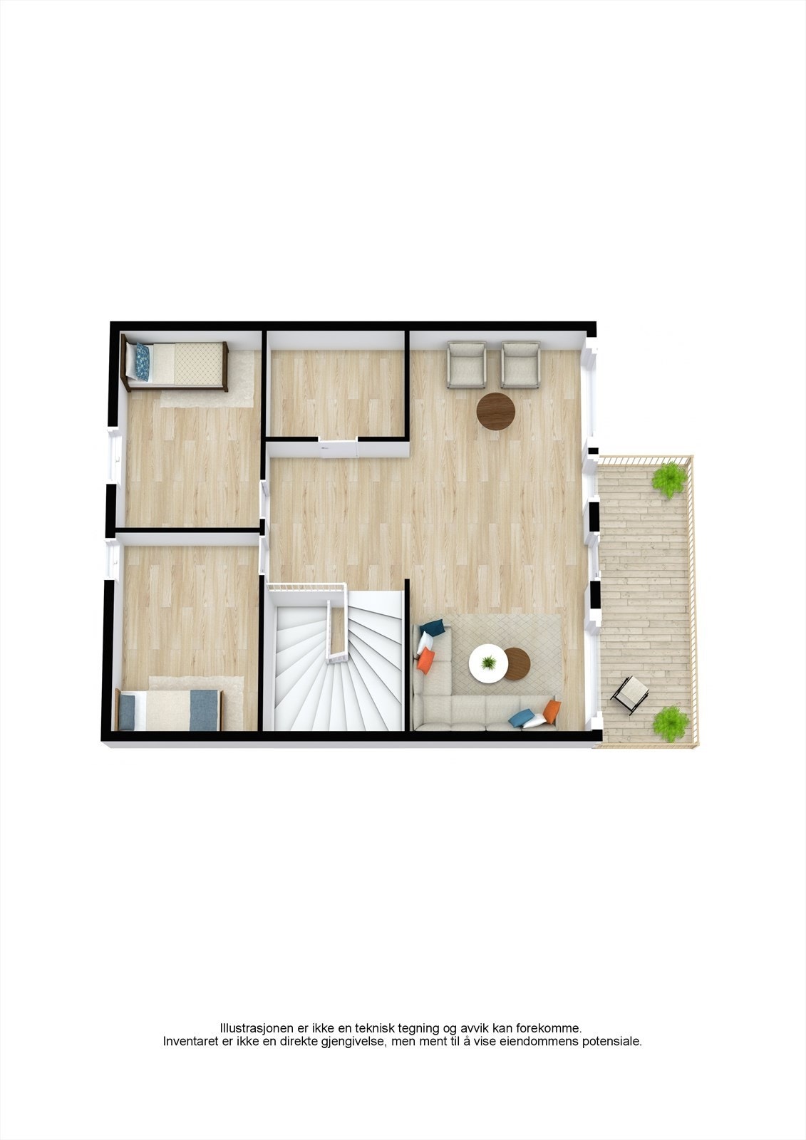 Plantegning for 2. etg Galleribilde