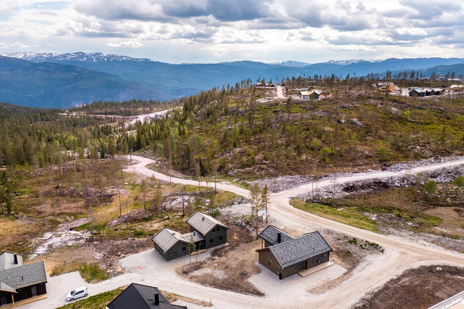 Dronebilde fra hytteområdet Galleribilde