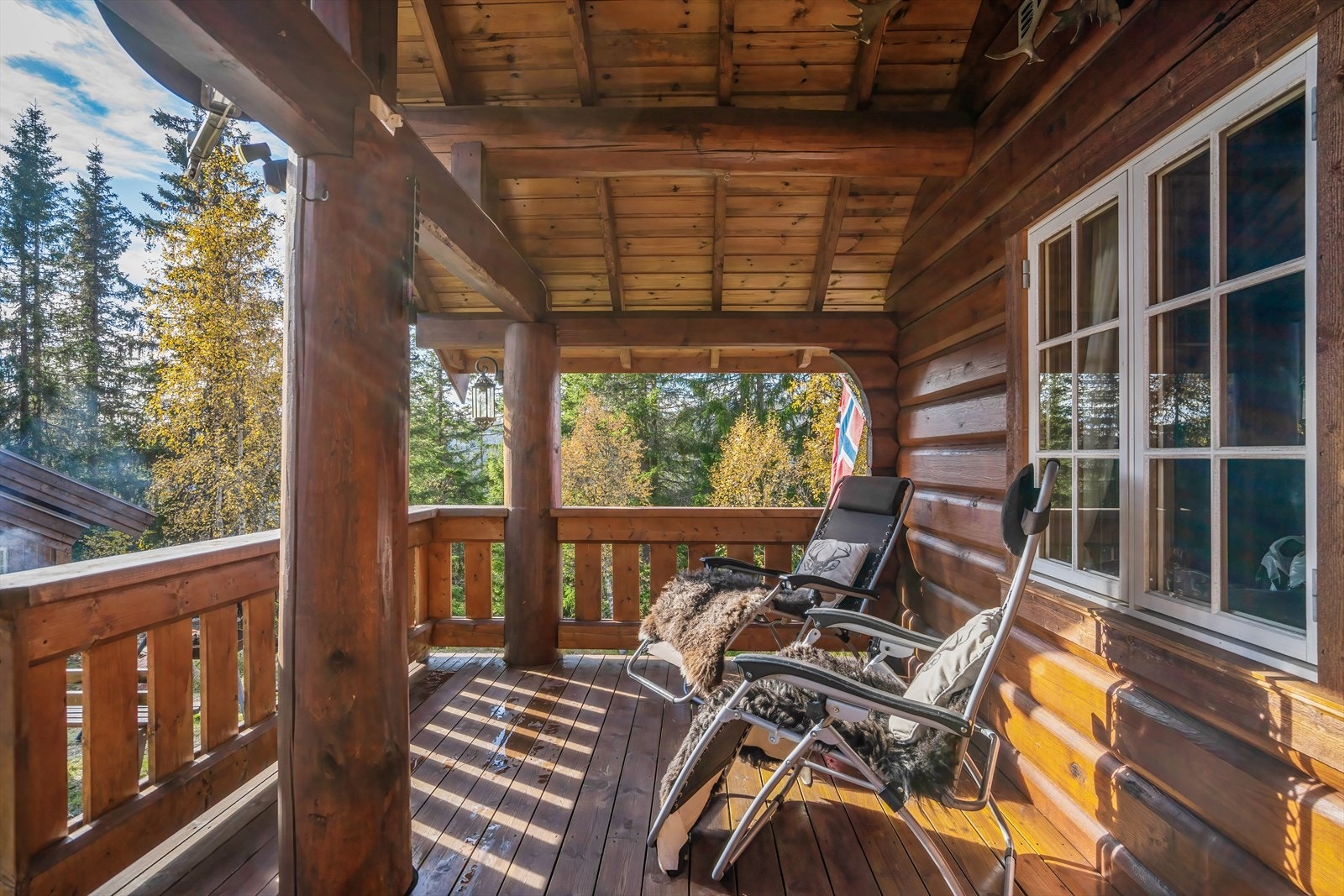 Overbygd terrasse Galleribilde