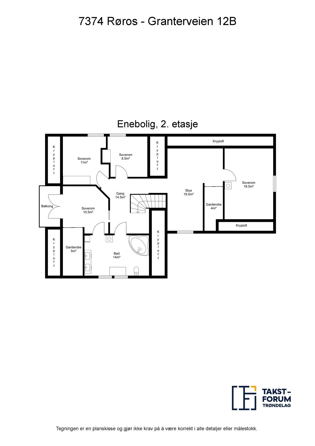 Planskisse, 2. etasje Galleribilde