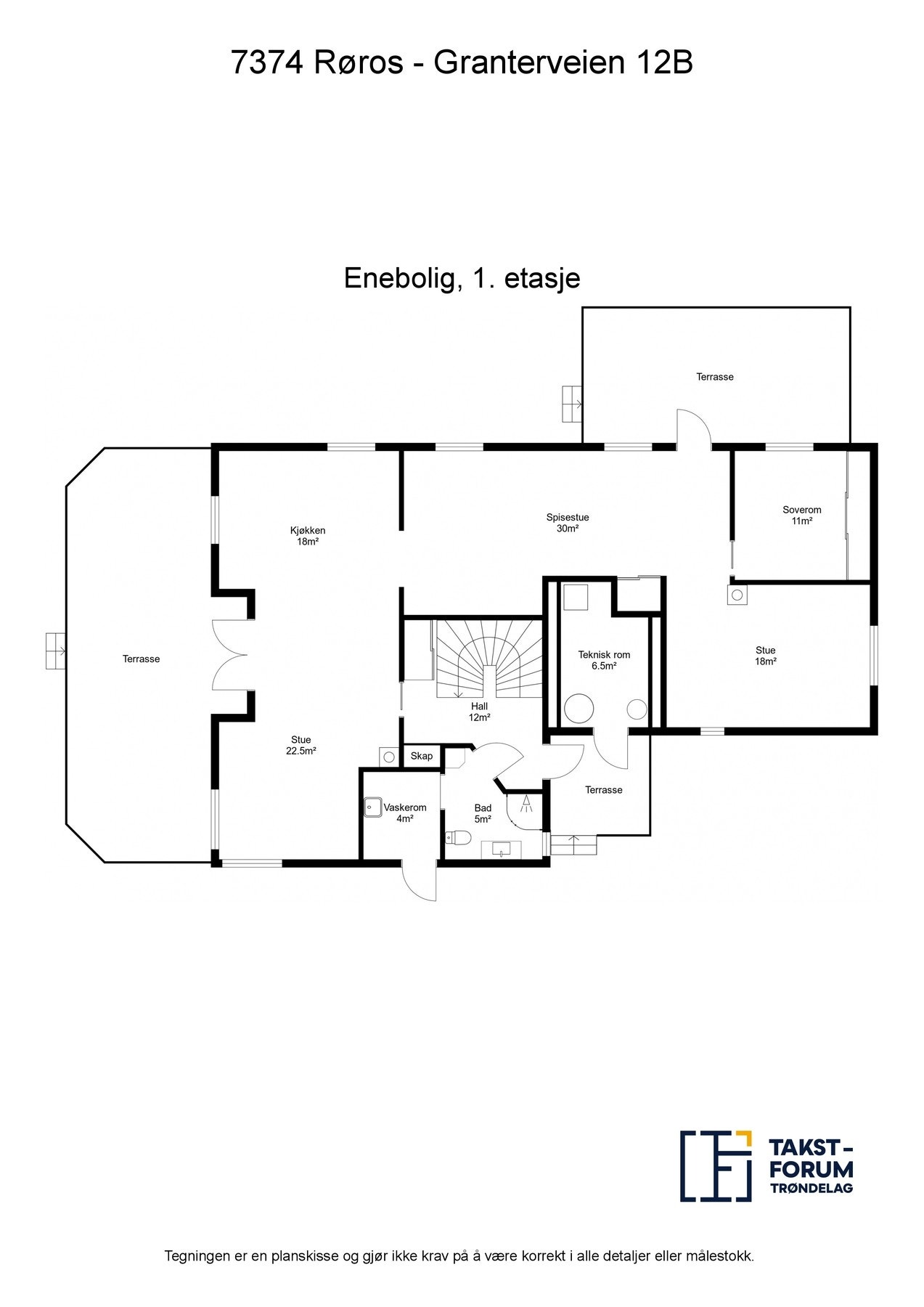 Planskisse, 1. etasje Galleribilde