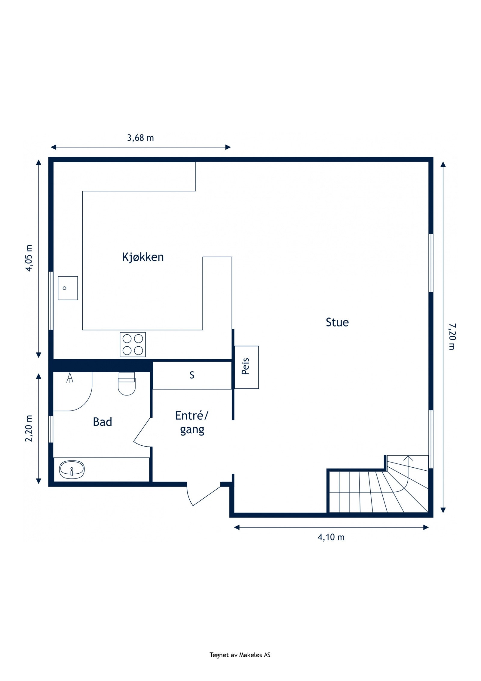 Plantegning 1.etasje. Galleribilde