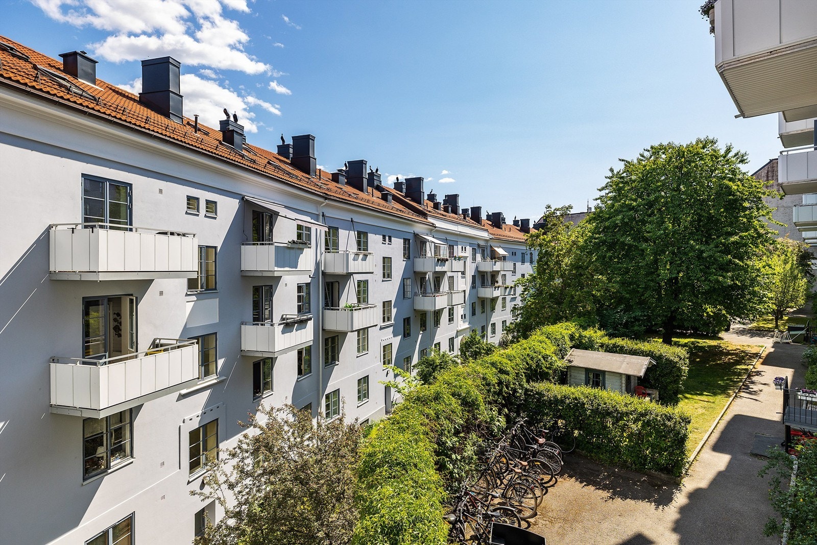Fasade mot bakgård. Galleribilde
