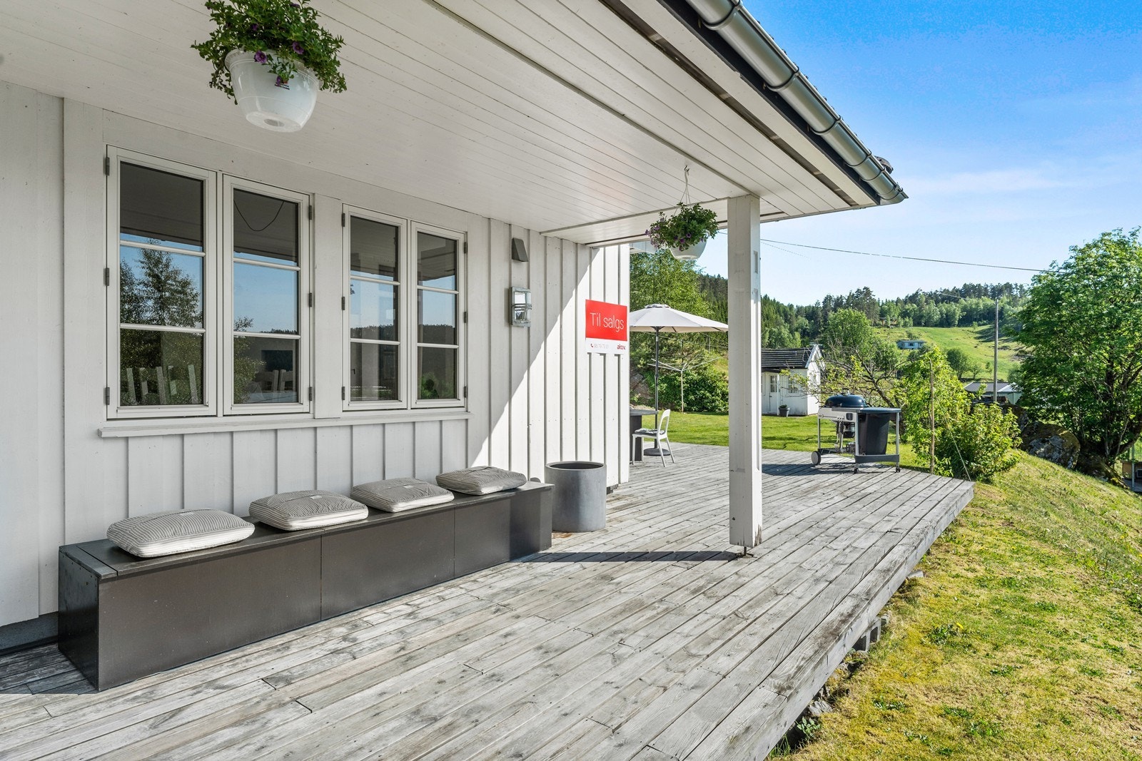 Fine uteområder med gode solforhold. Galleribilde