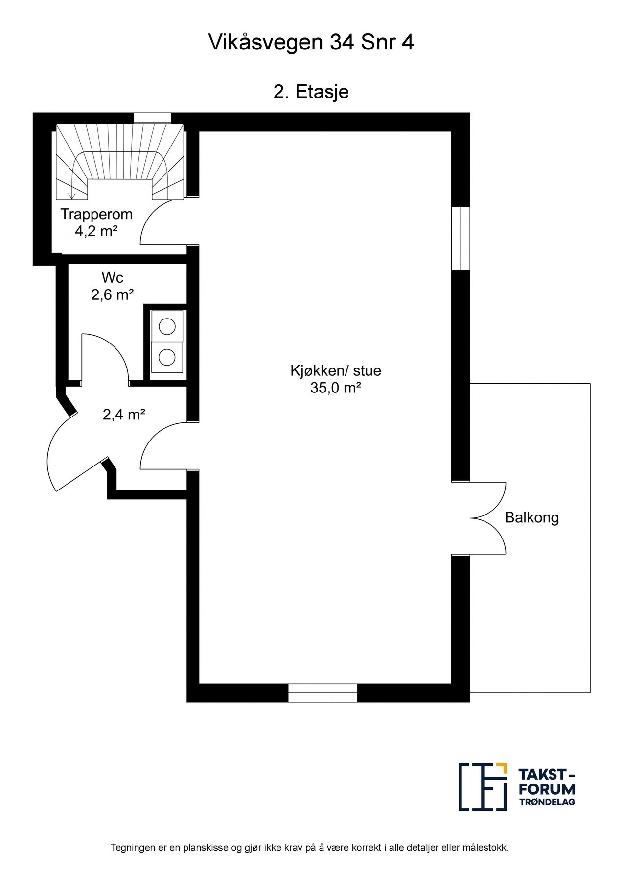 Planskisse 2. etasje. Galleribilde