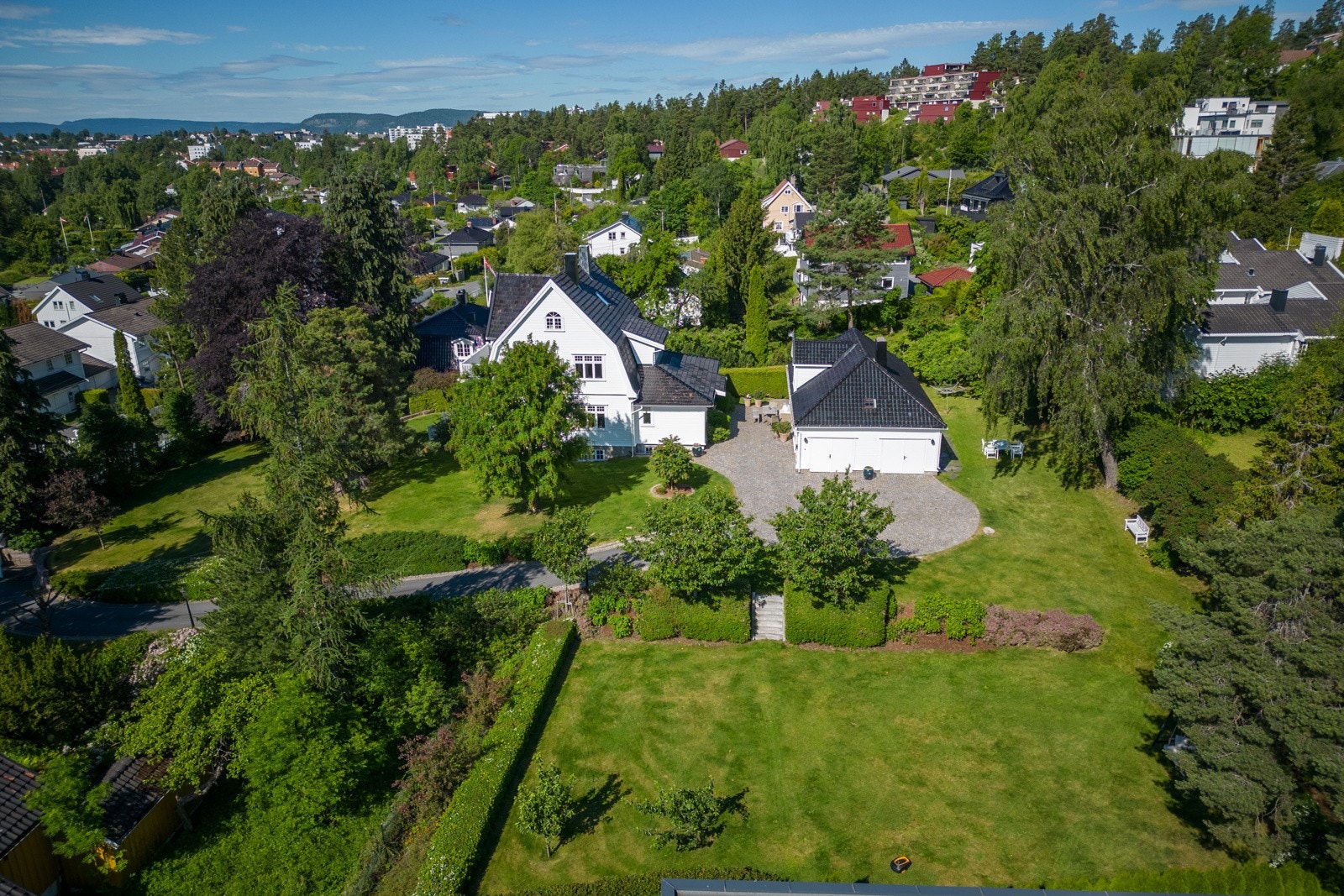 Dronebilde fra øst Galleribilde