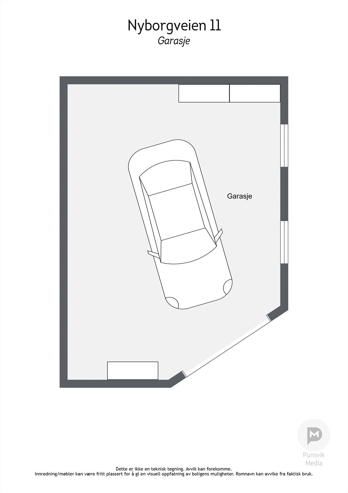 Plantegning garasje Galleribilde