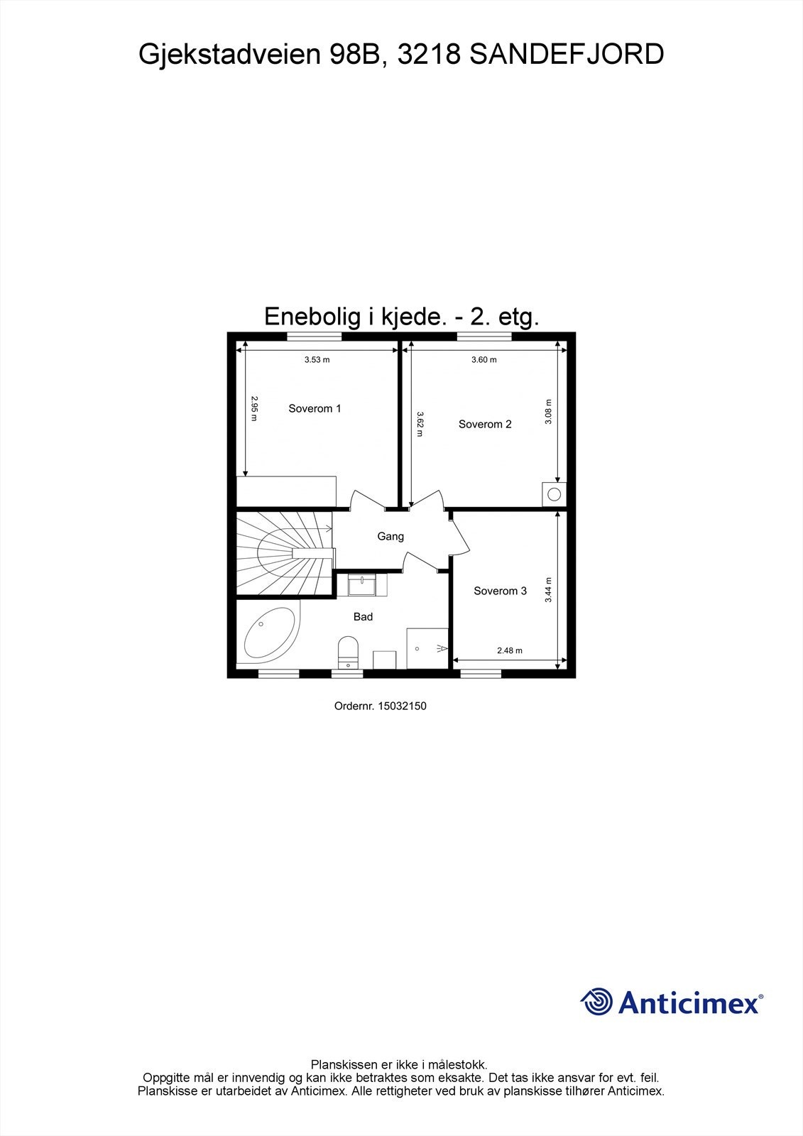 Plantegning 2. etg Galleribilde