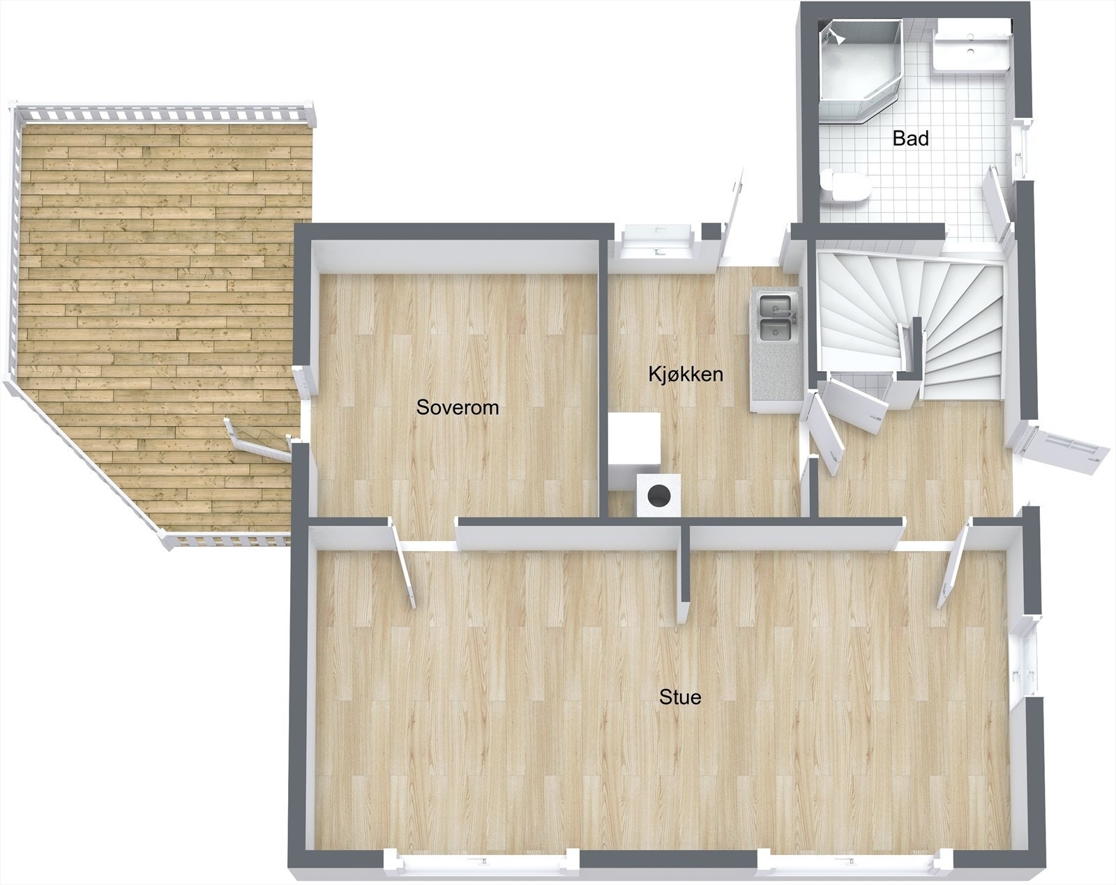 3D 1. etg. Galleribilde