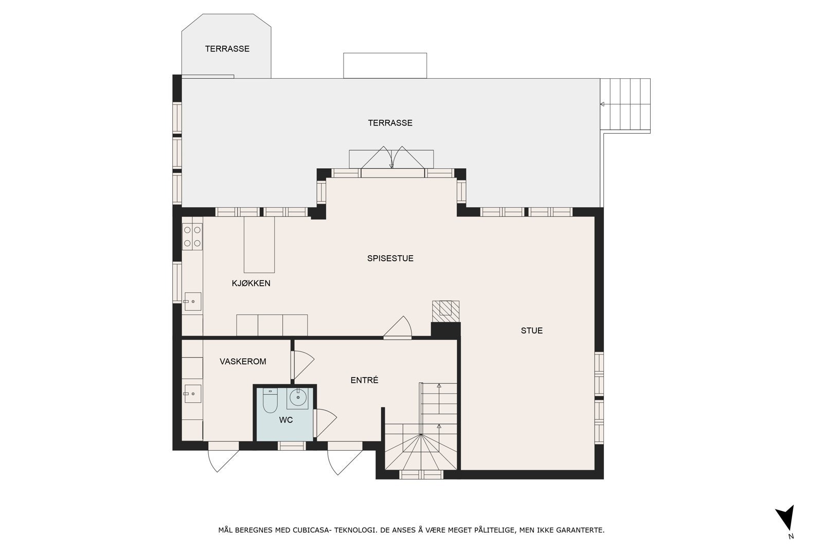 Plantegninger 1. etasje Galleribilde