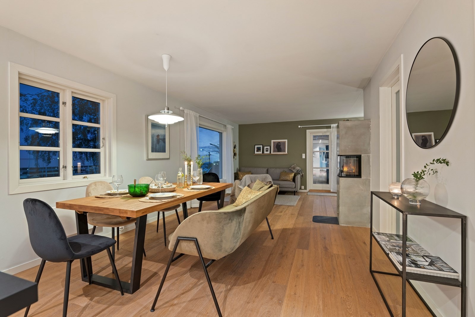 Her ligger alt til rette for peiskos om kvelden. Galleribilde